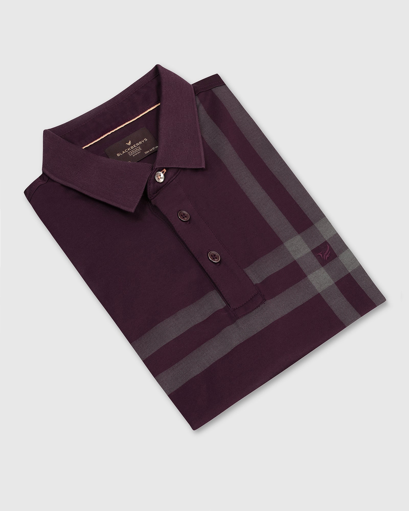 Polo Wine Printed T-Shirt - Saddy
