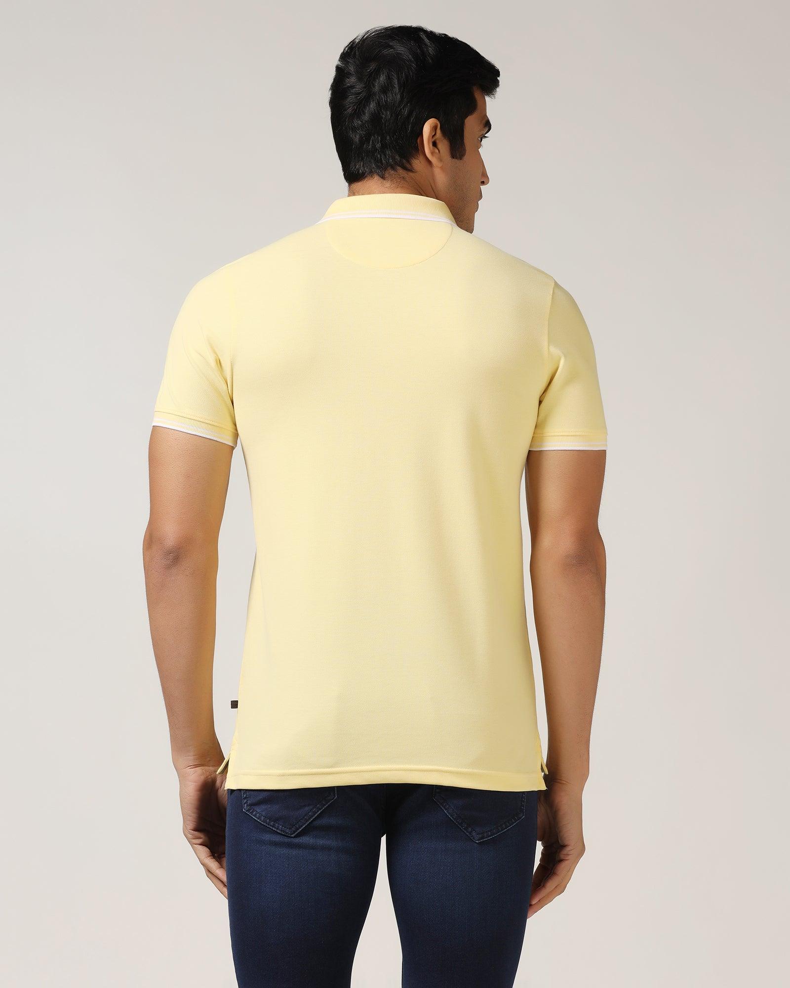 Polo Yellow Solid T-Shirt - Fifa - Blackberrys