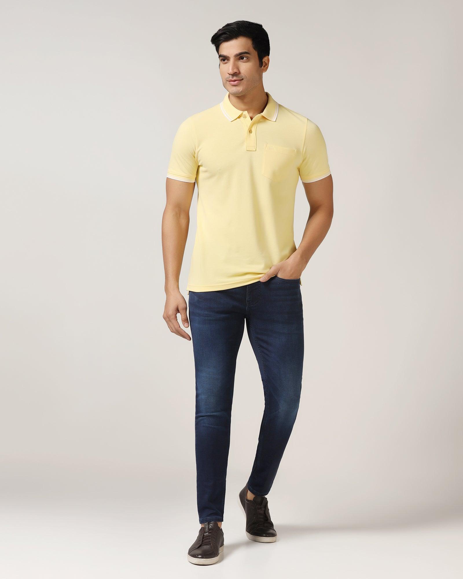 Polo Yellow Solid T-Shirt - Fifa - Blackberrys