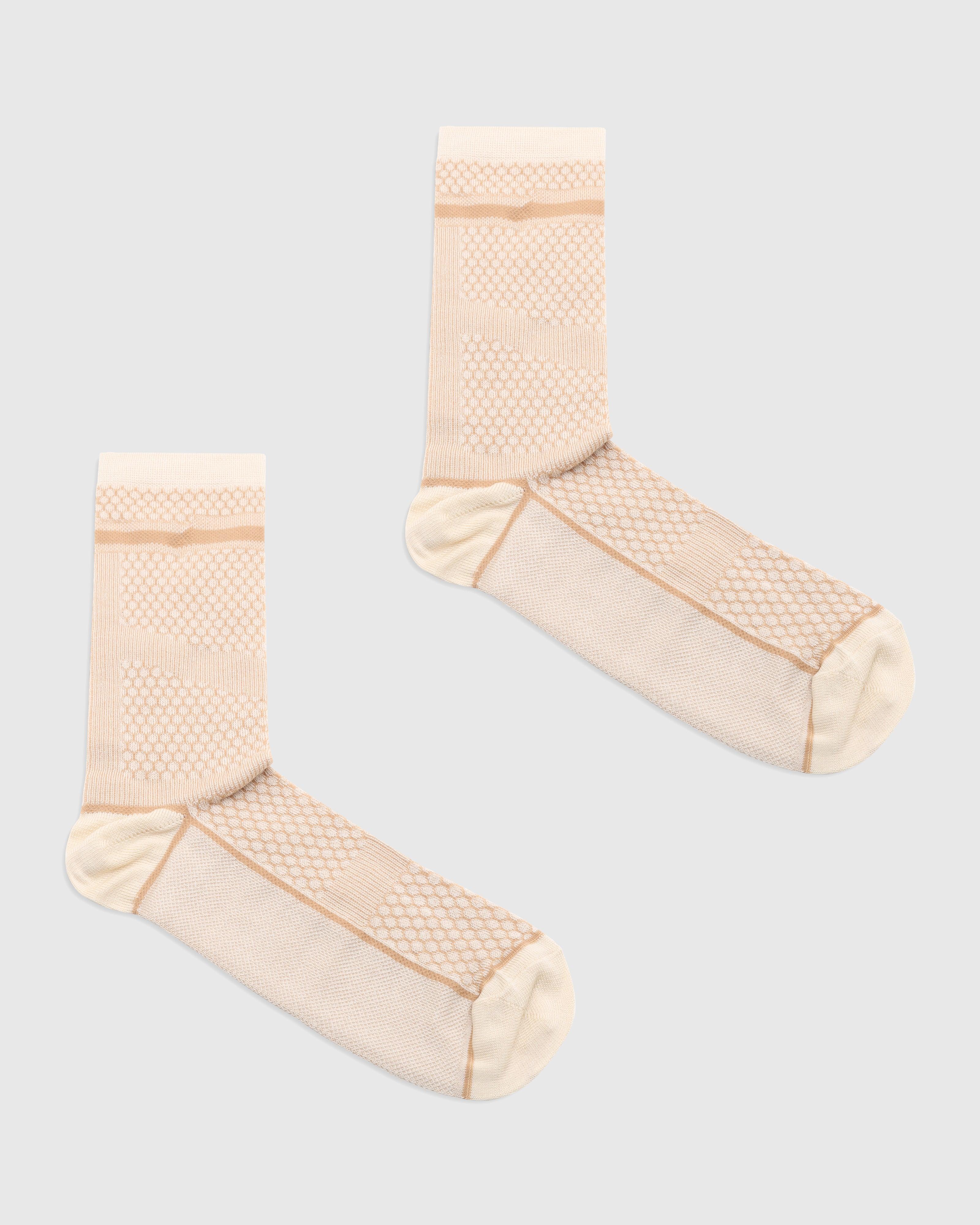 Cotton Beige Printed Socks - Redcliff - Blackberrys