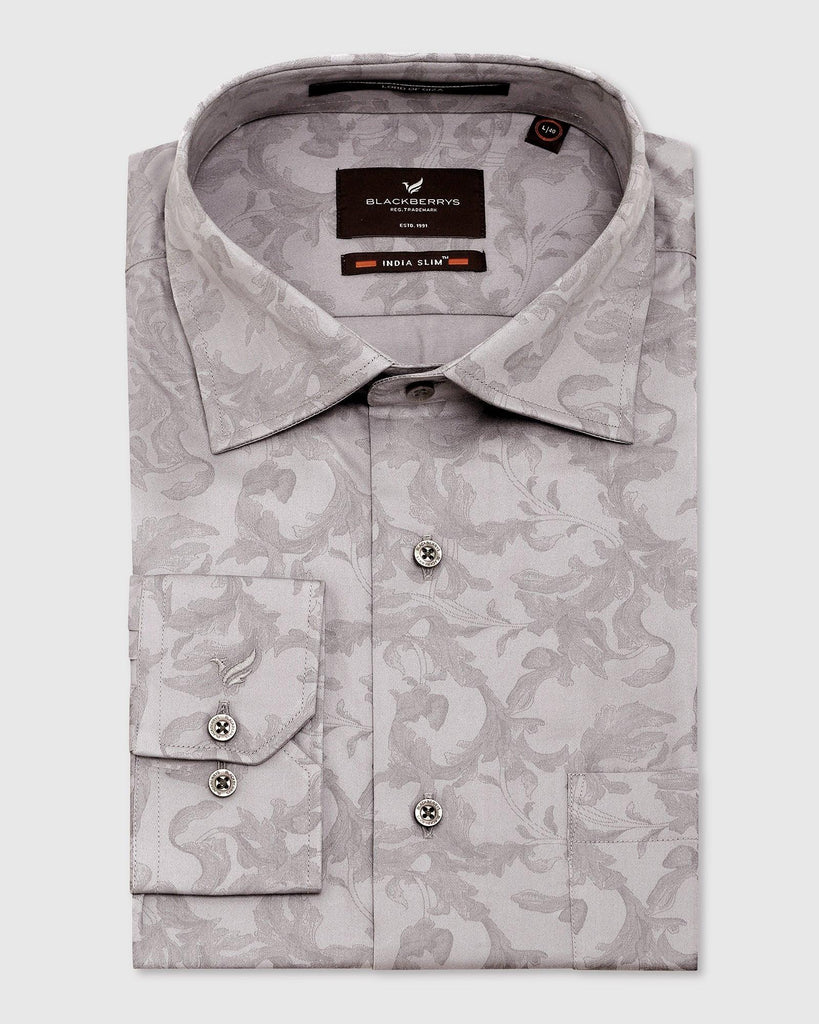 Formal Grey Printed Shirt - Penny