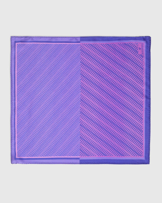 Lavender 100% Silk Jacquard Pocket Square - Toyota
