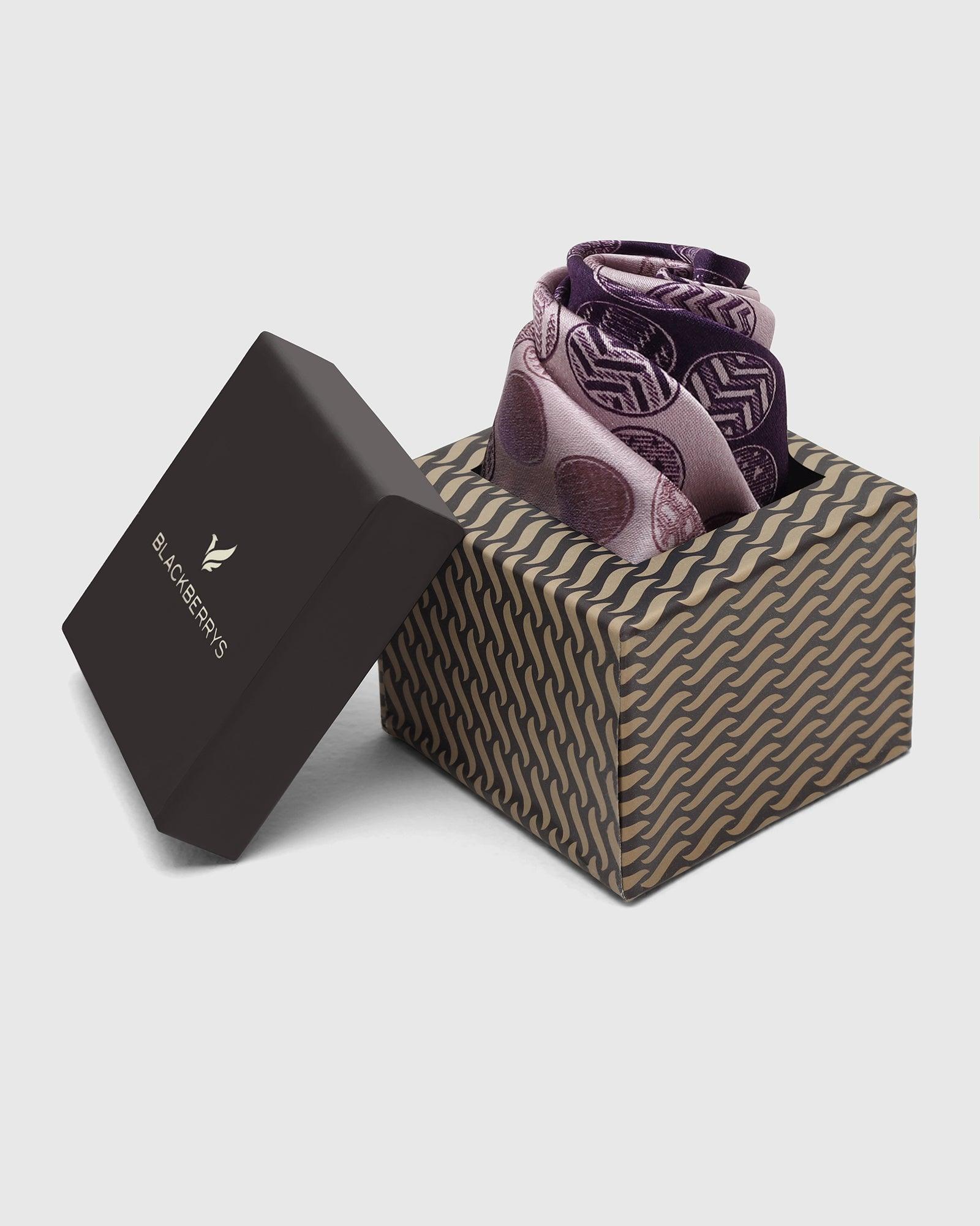 Silk Multi Color Printed Pocket Square - Ted - Blackberrys