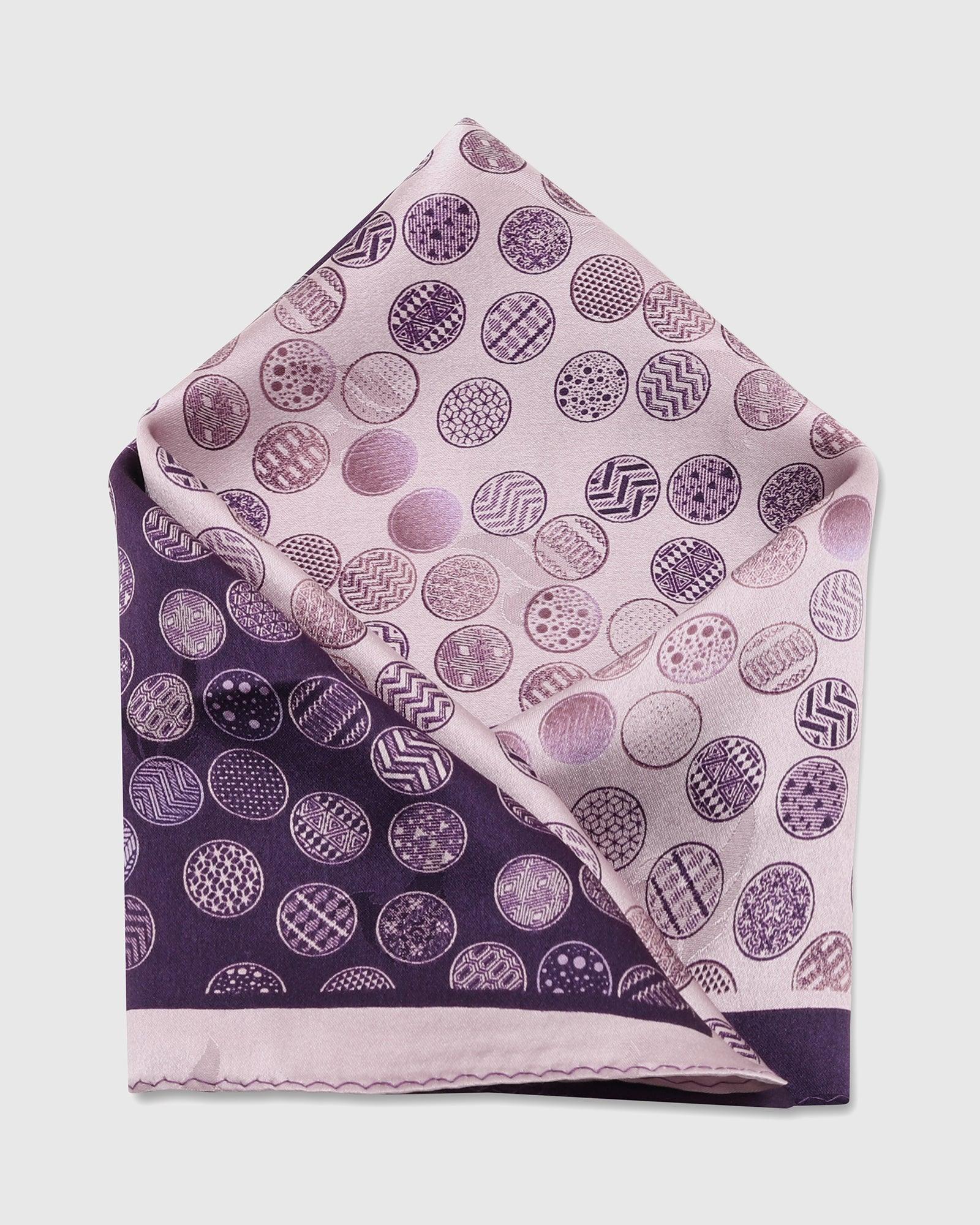 Silk Multi Color Printed Pocket Square - Ted - Blackberrys