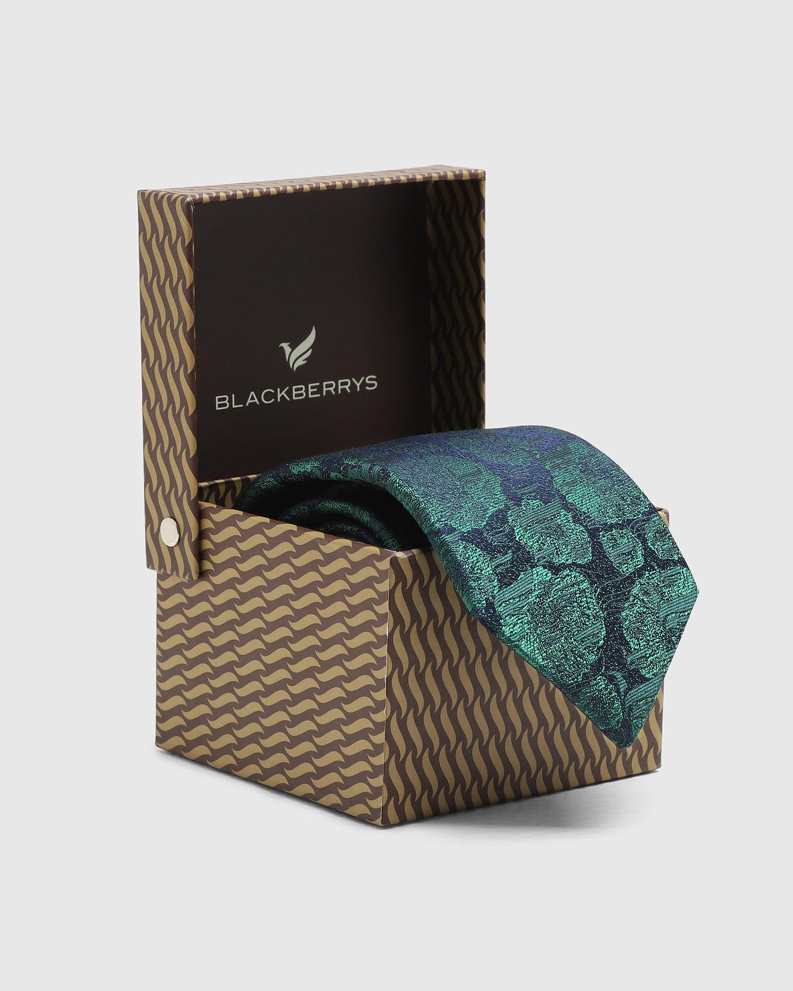 Silk Green Jacquard Tie - Talisca