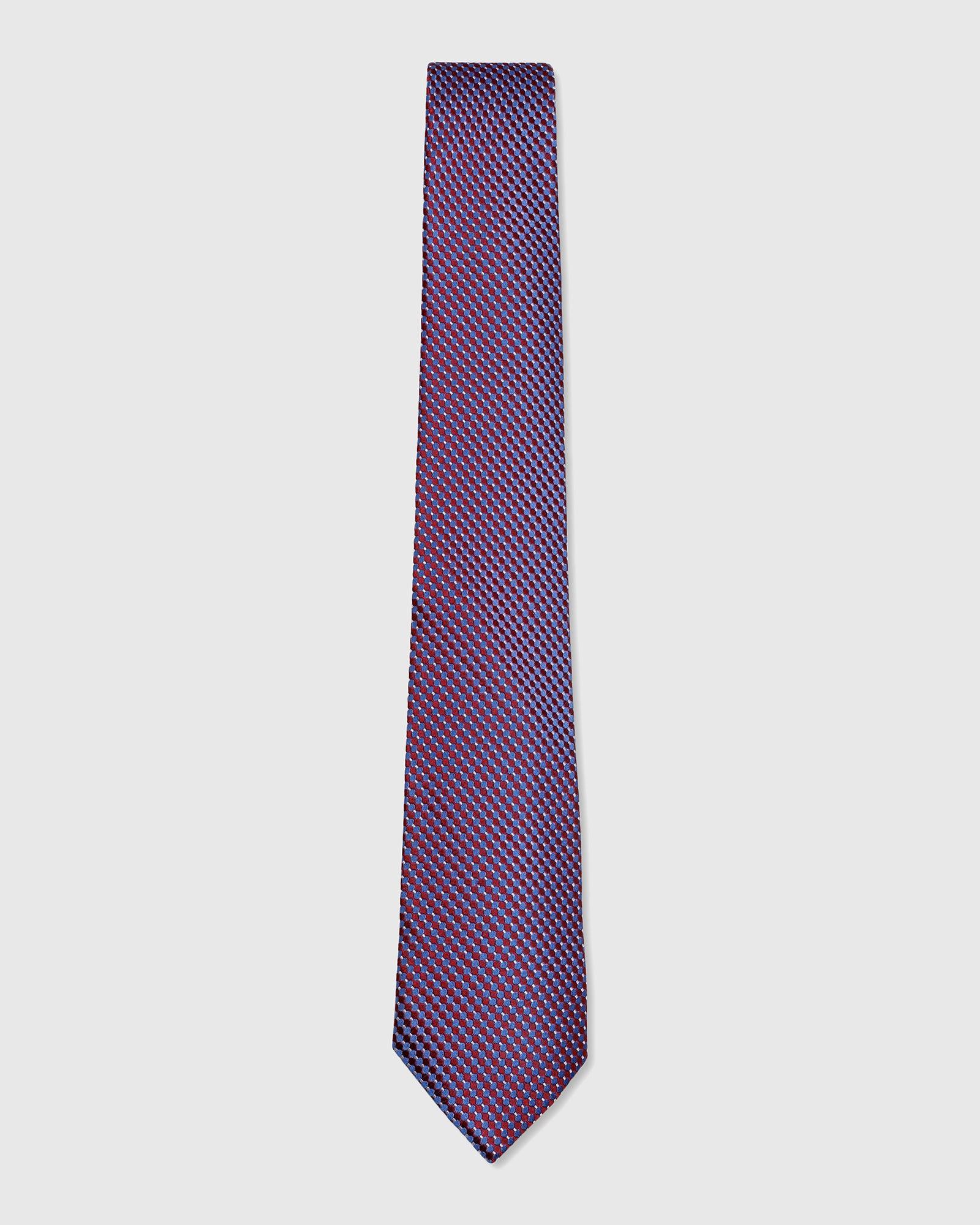 Printed Tie In Maroon (Twice) - Blackberrys
