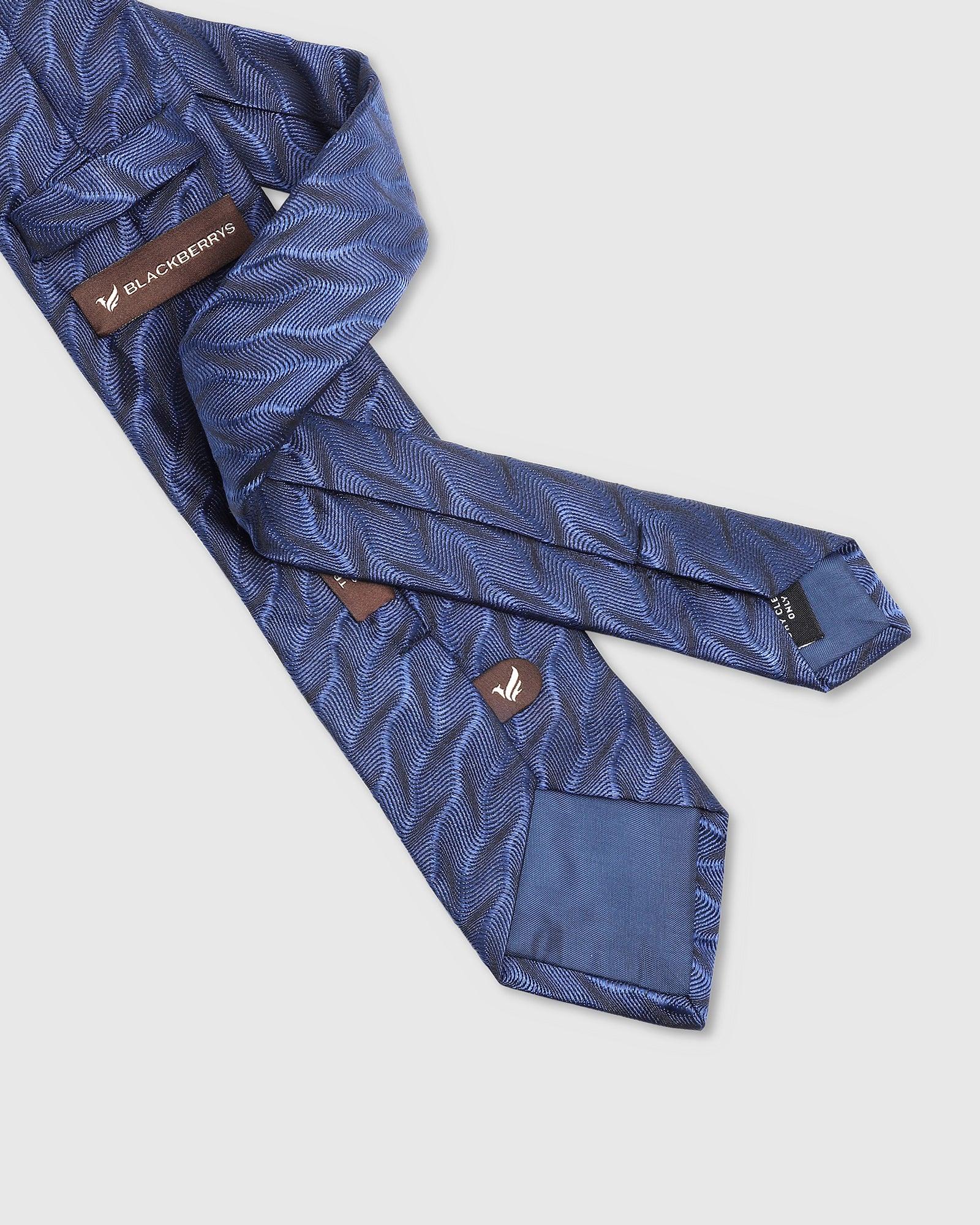 Printed Tie In Navy (Town) - Blackberrys