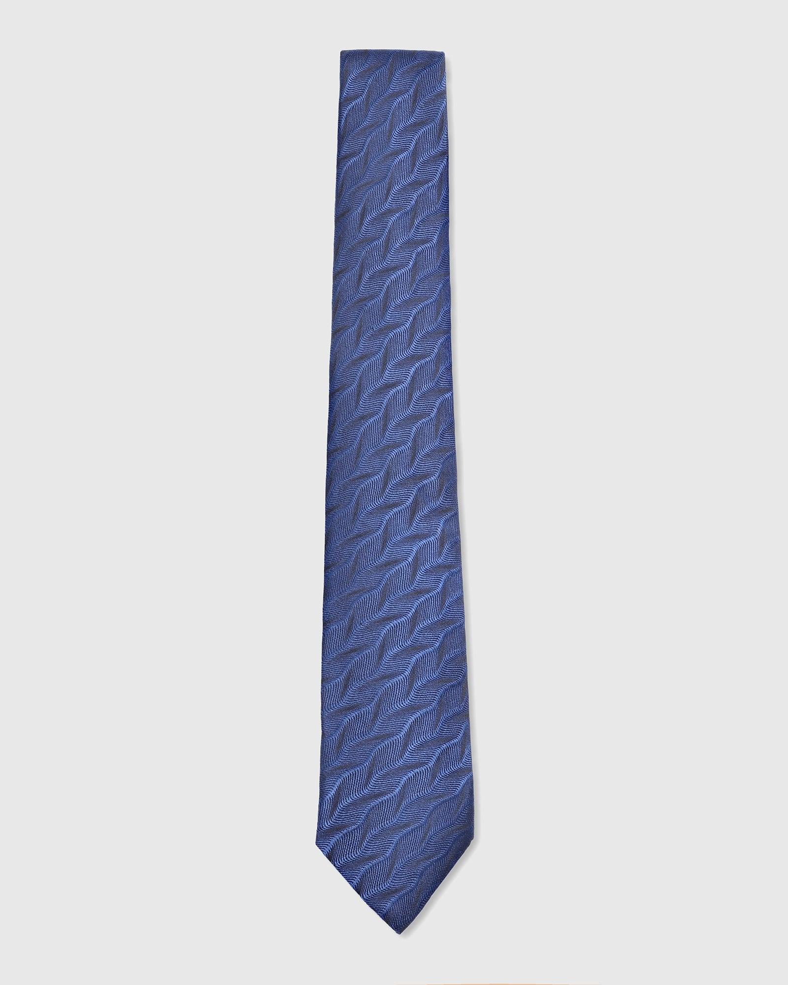 Printed Tie In Navy (Town) - Blackberrys
