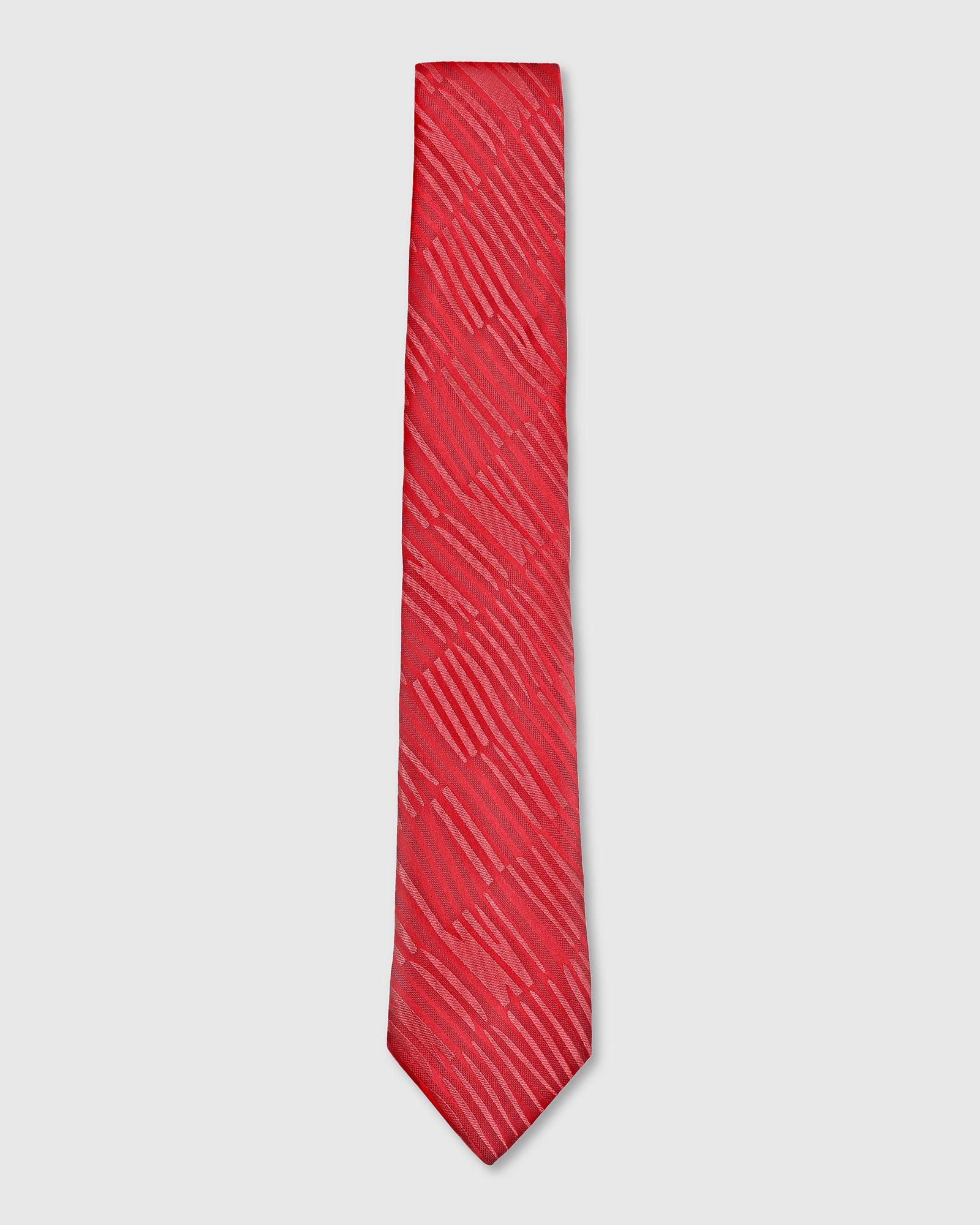 Printed Tie In Red (Thyrone) - Blackberrys