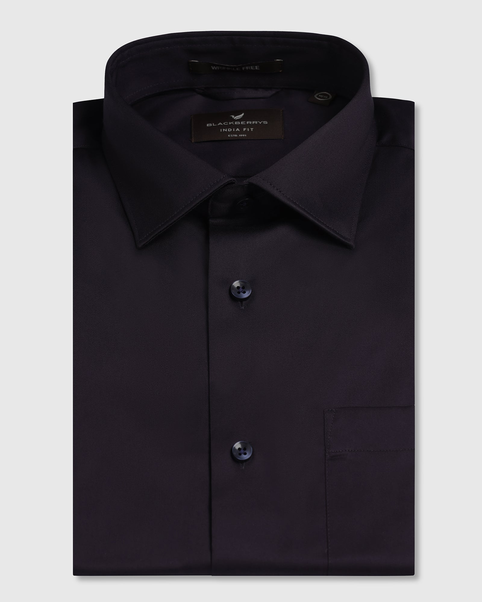 Purple Non Iron Solid Shirt - Sylvia