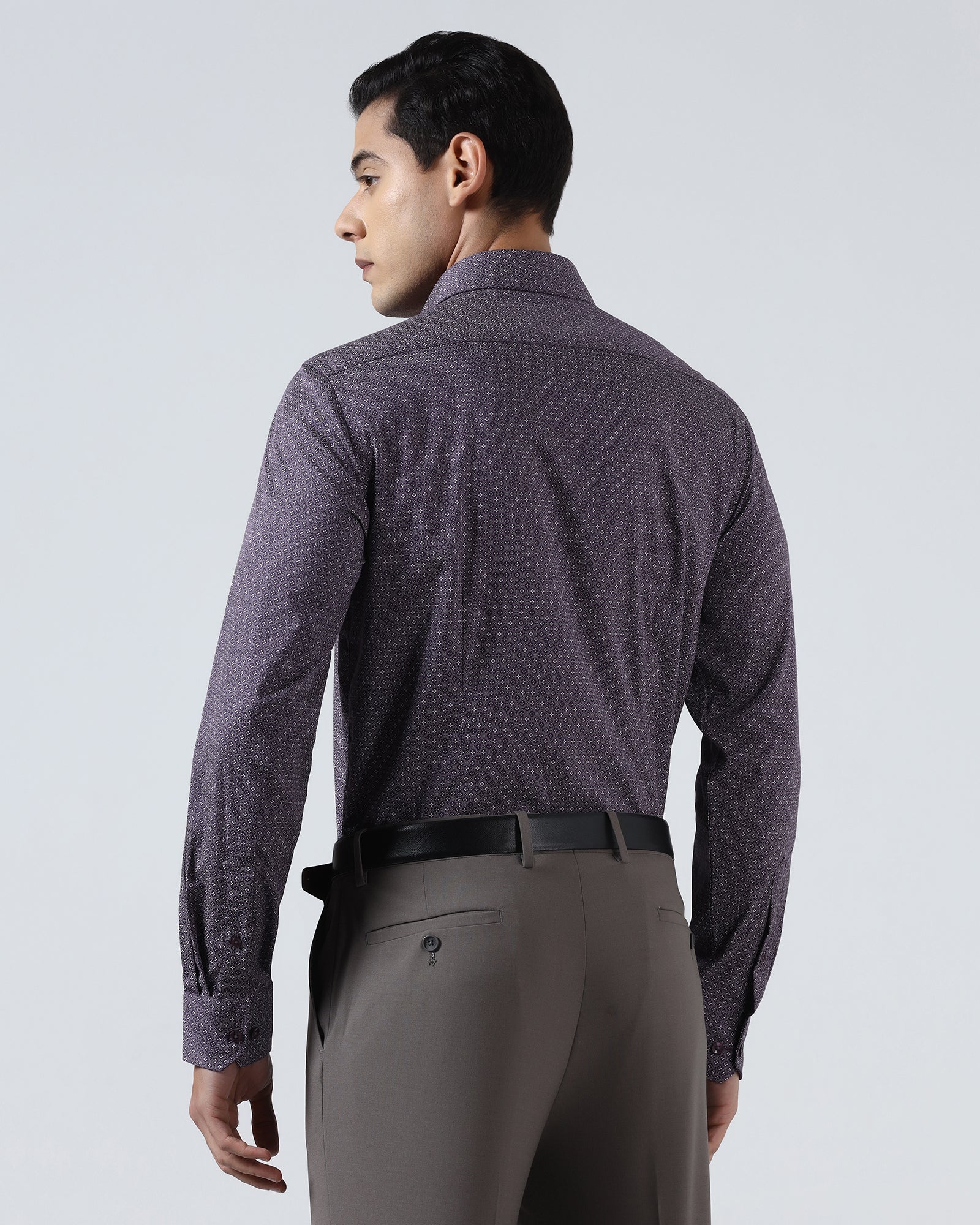 Purple Printed Shirt - Andrew
