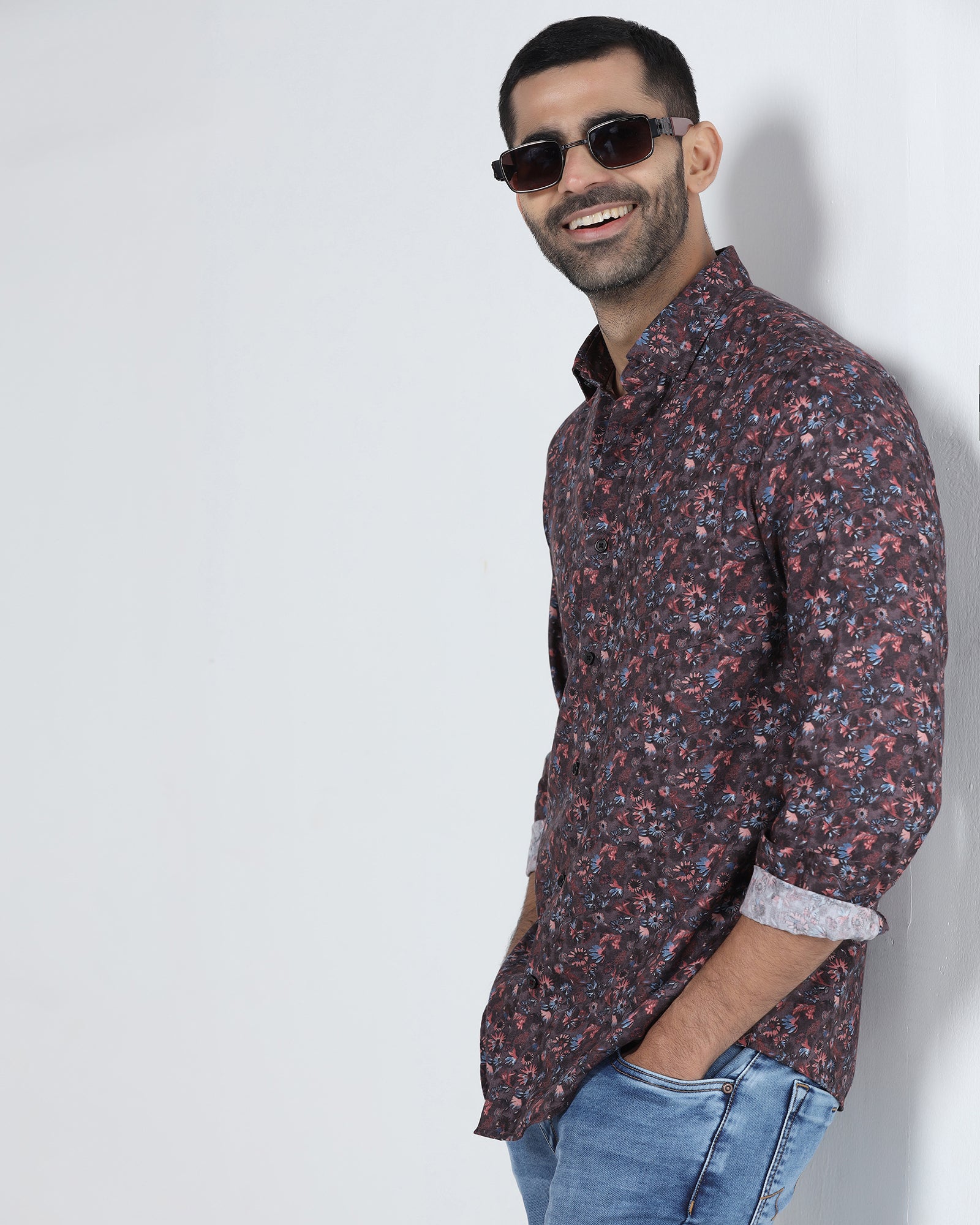 Purple Printed Shirt - Rody