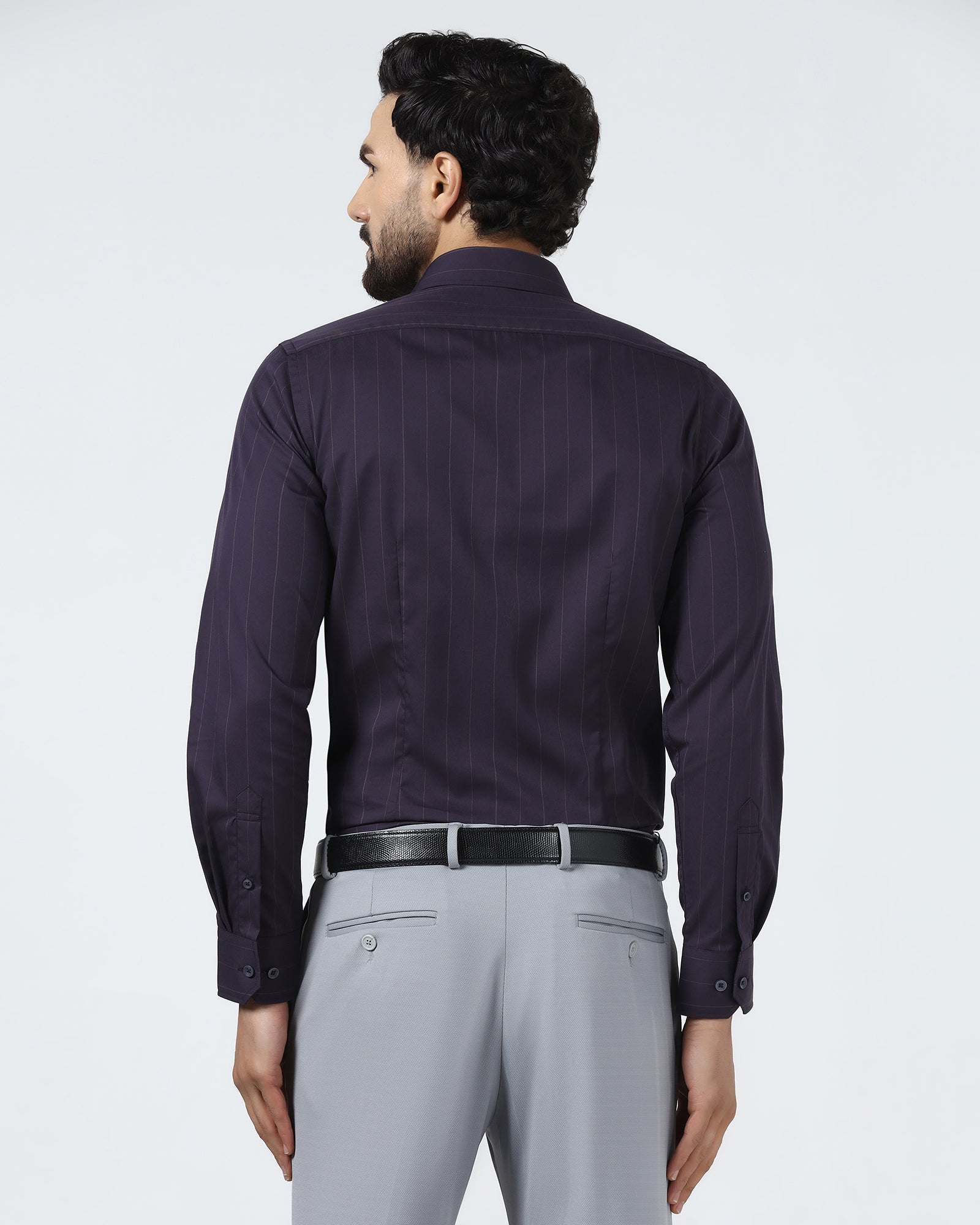Purple Stripe Shirt - Golf