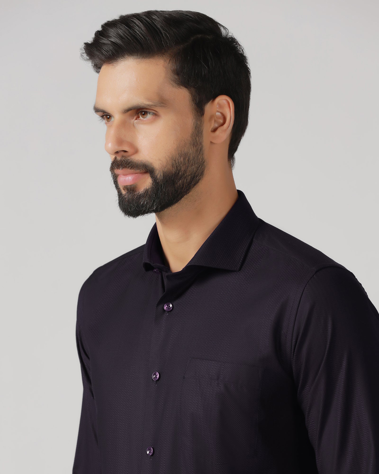 Purple Stripe Shirt - Recruit