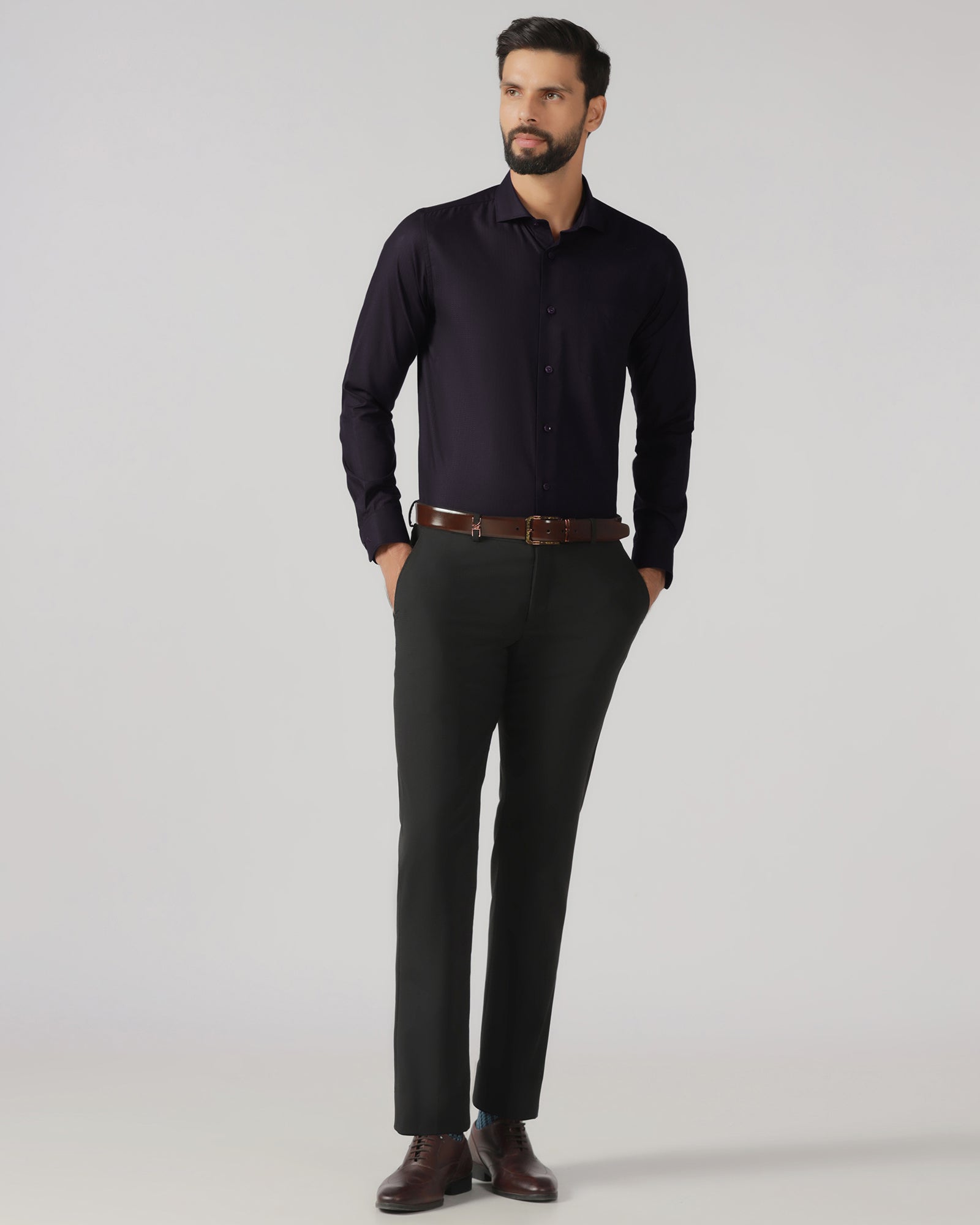 Purple Stripe Shirt - Recruit