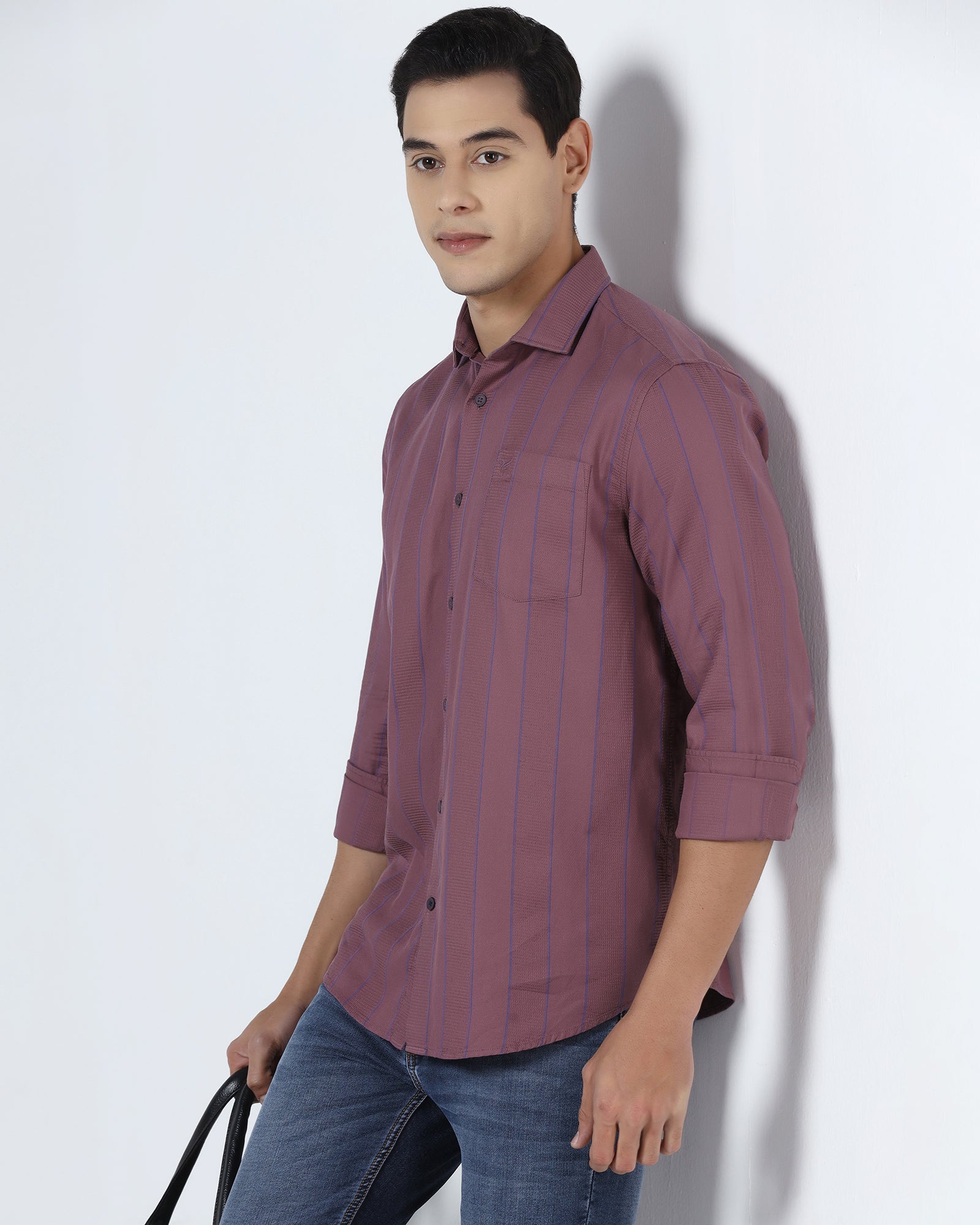 Purple Stripe Shirt - Sabel
