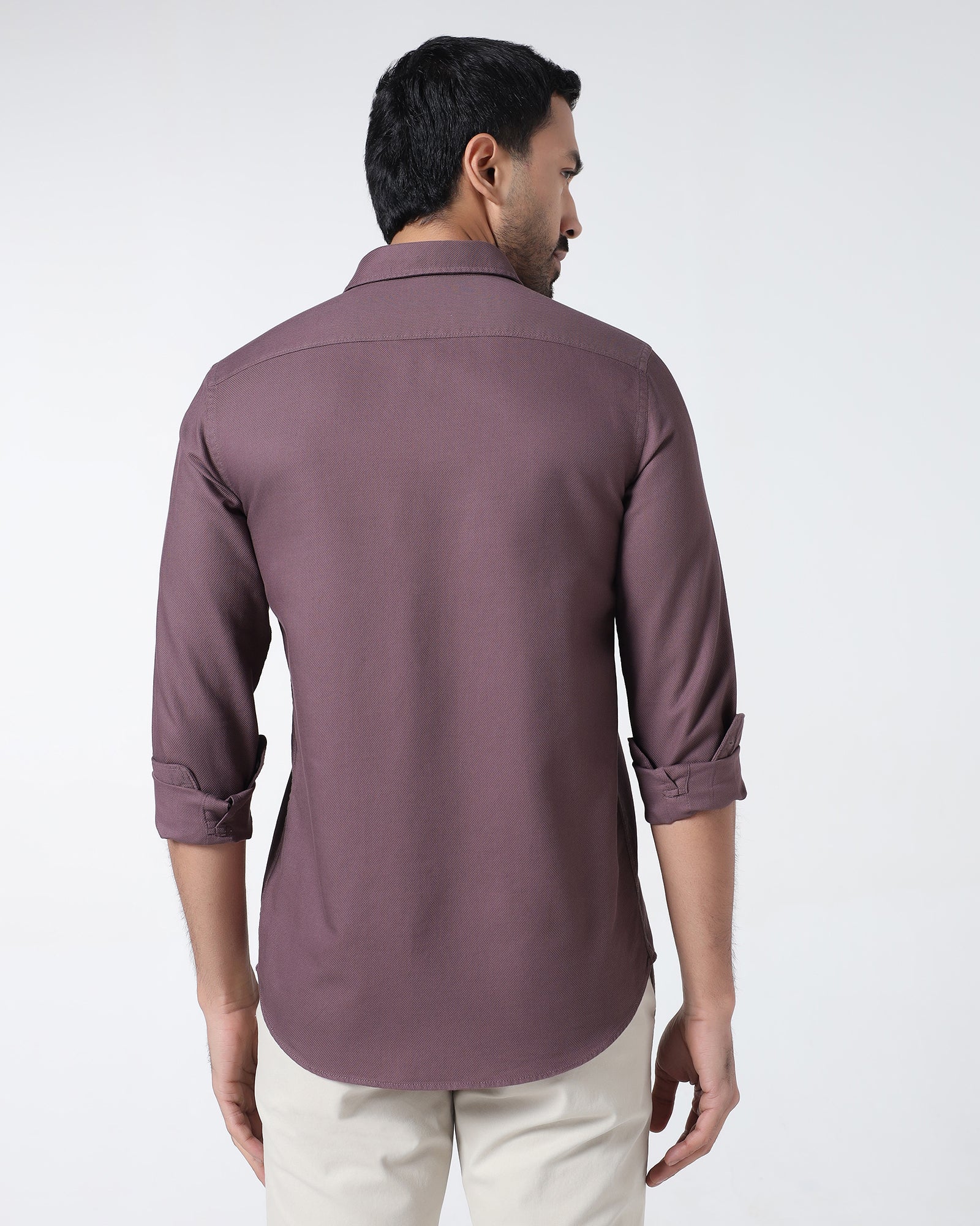 Purple Textured Shirt - Caty