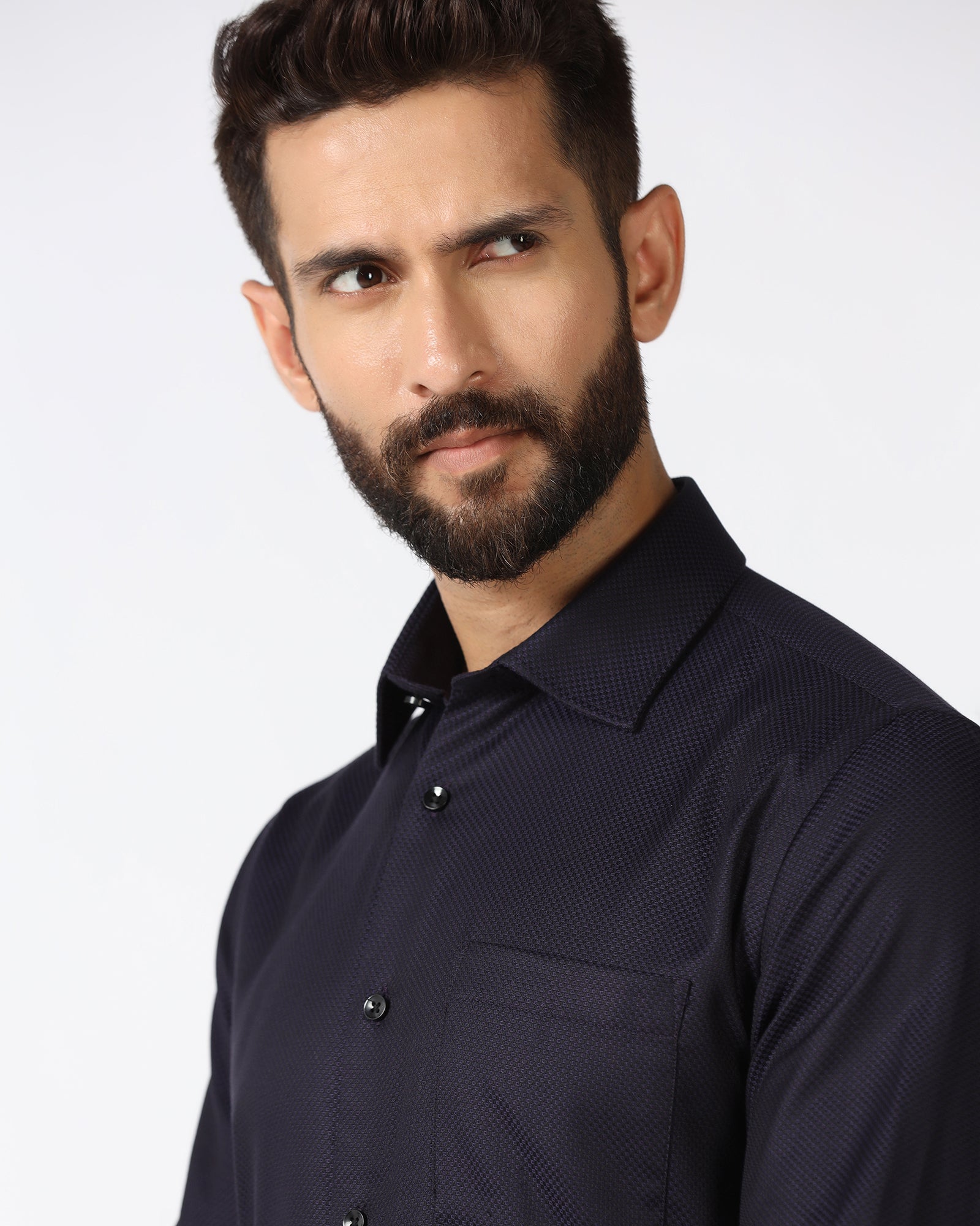 Purple Textured Shirt - Weapon