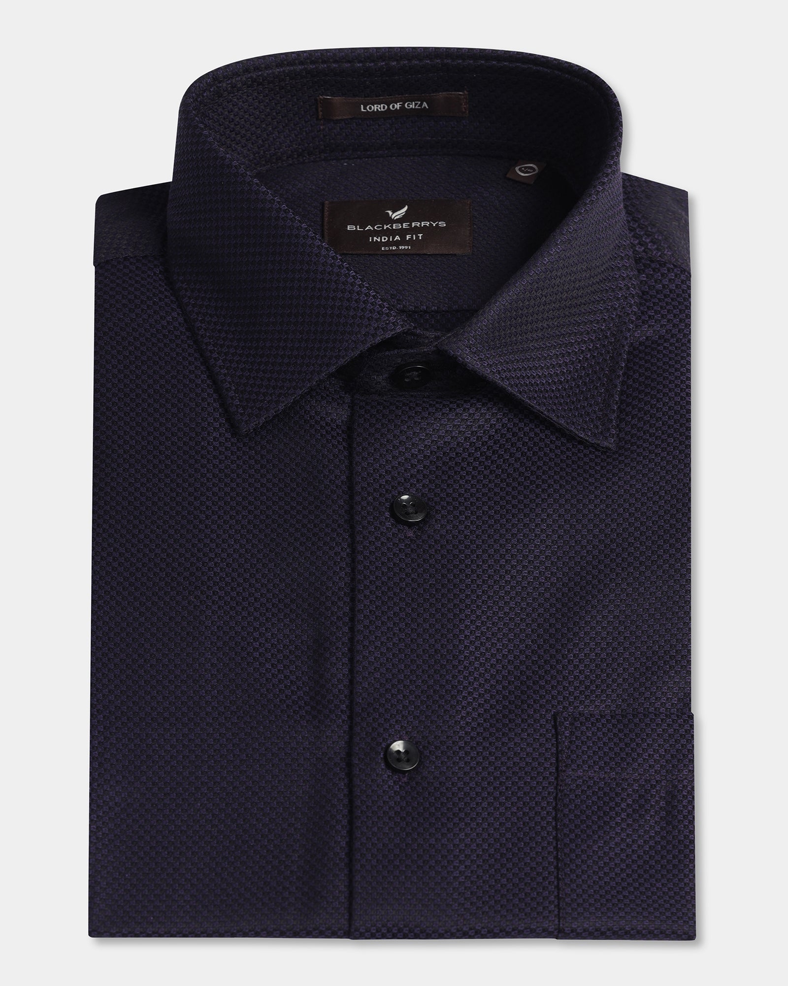 Purple Textured Shirt - Weapon