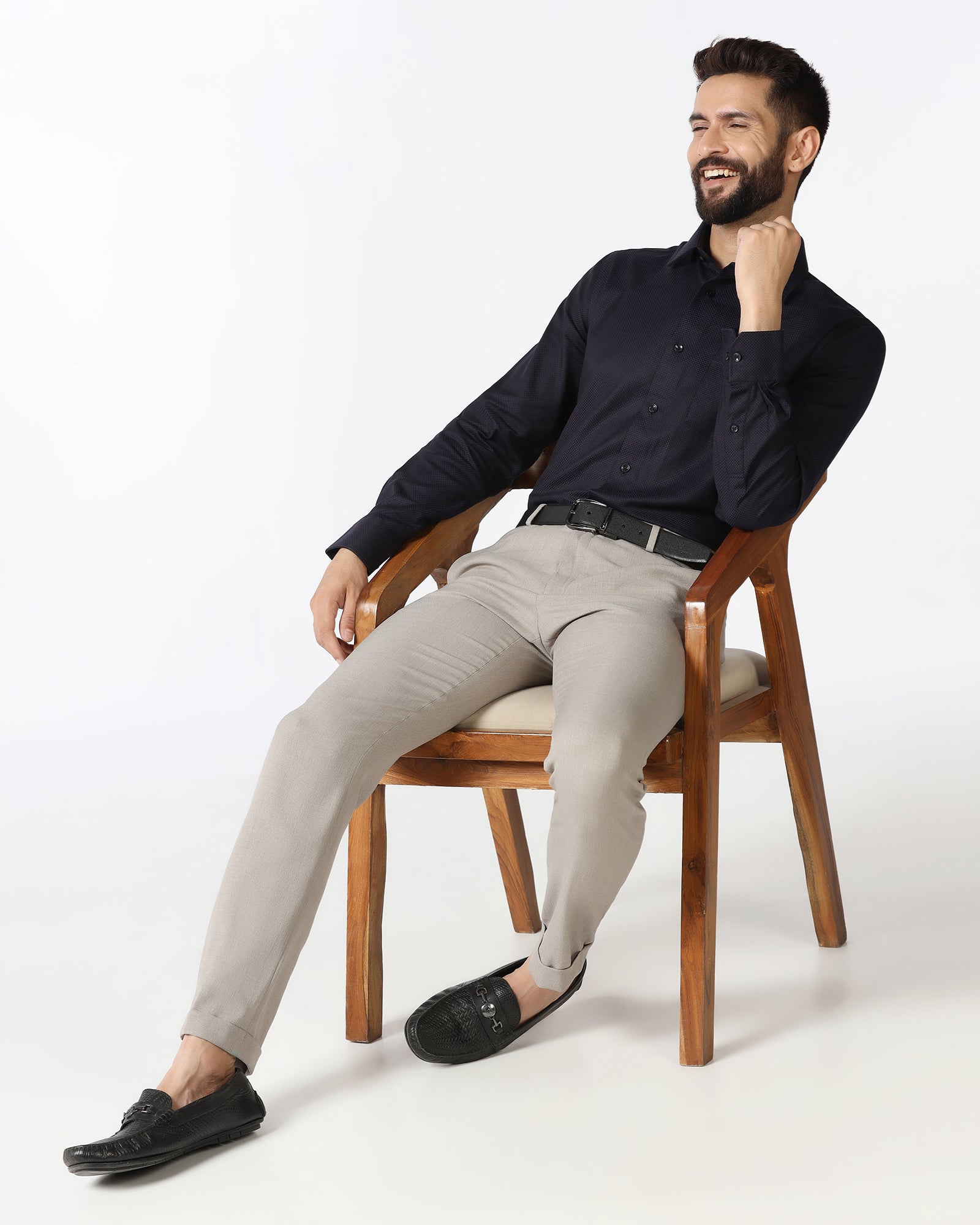 Purple Textured Shirt - Weapon