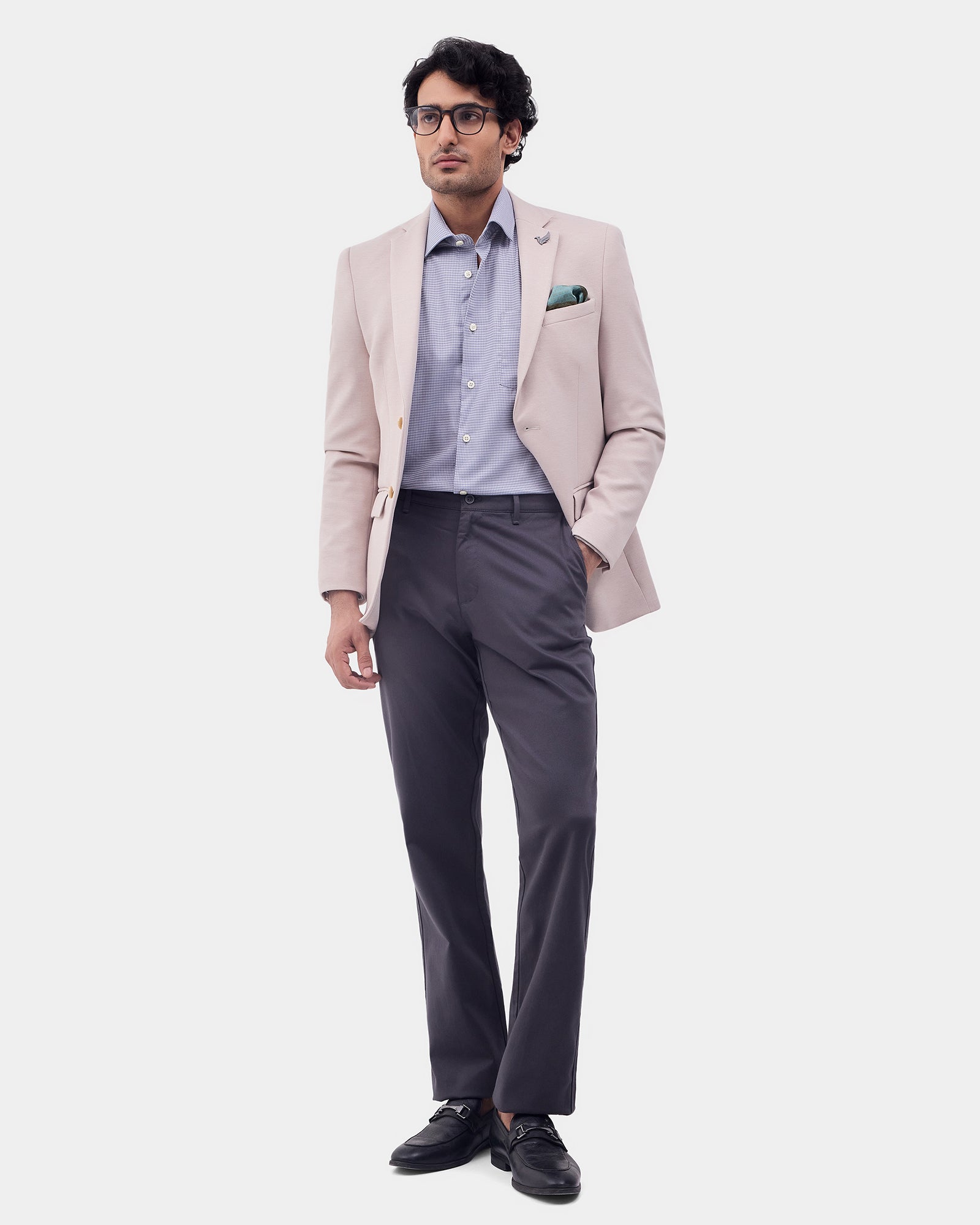 Beige Textured Jackets - Caleb