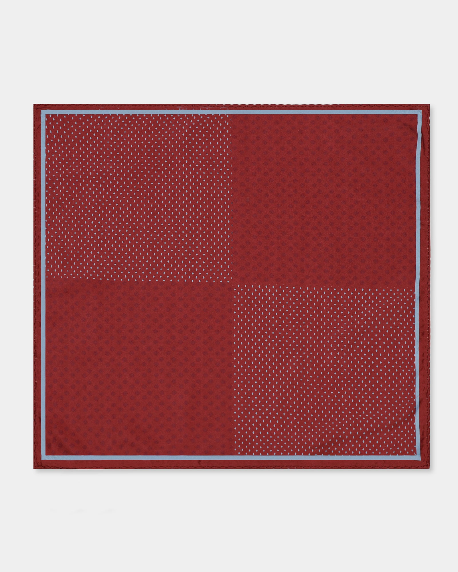 Red Printed Pocket Square - Wit