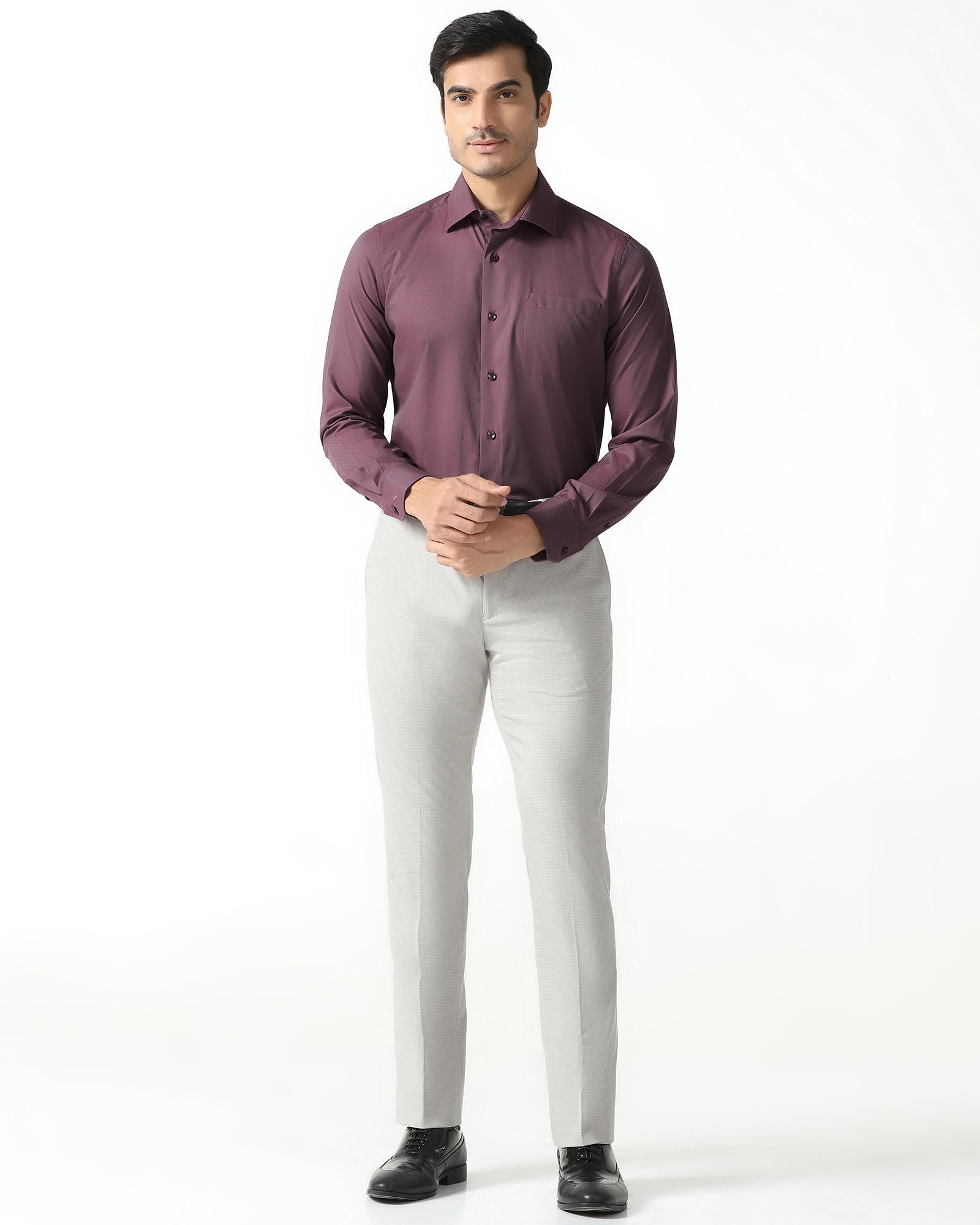 Red Textured Shirt - Zander