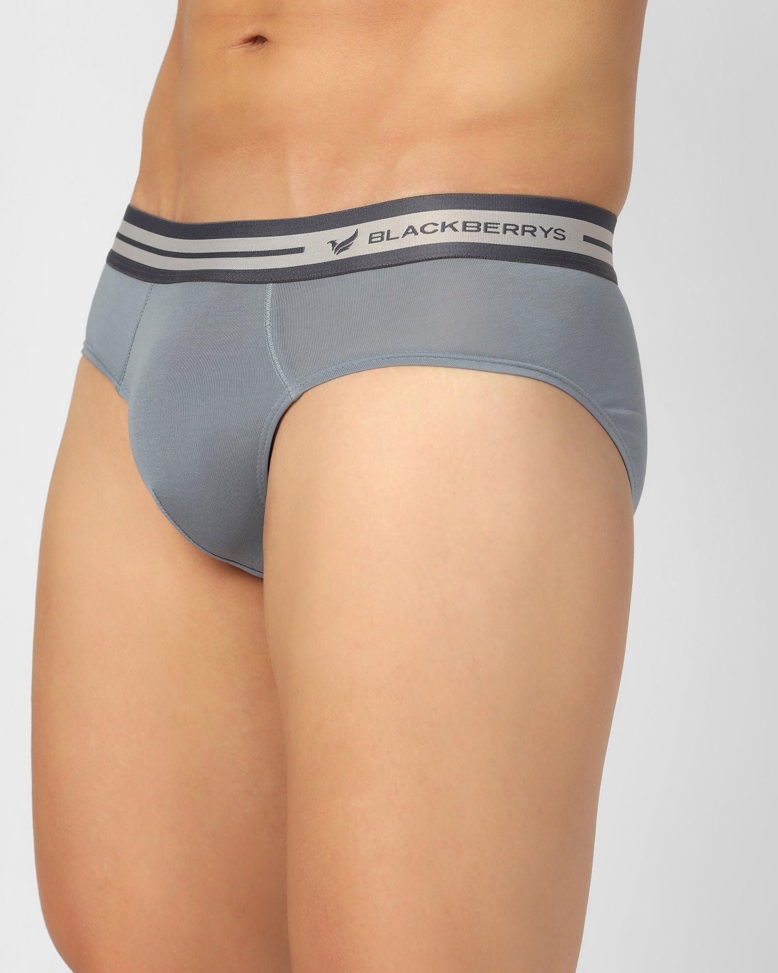 Regular Fit Brief In Dusk Blue (New Broc) - Blackberrys