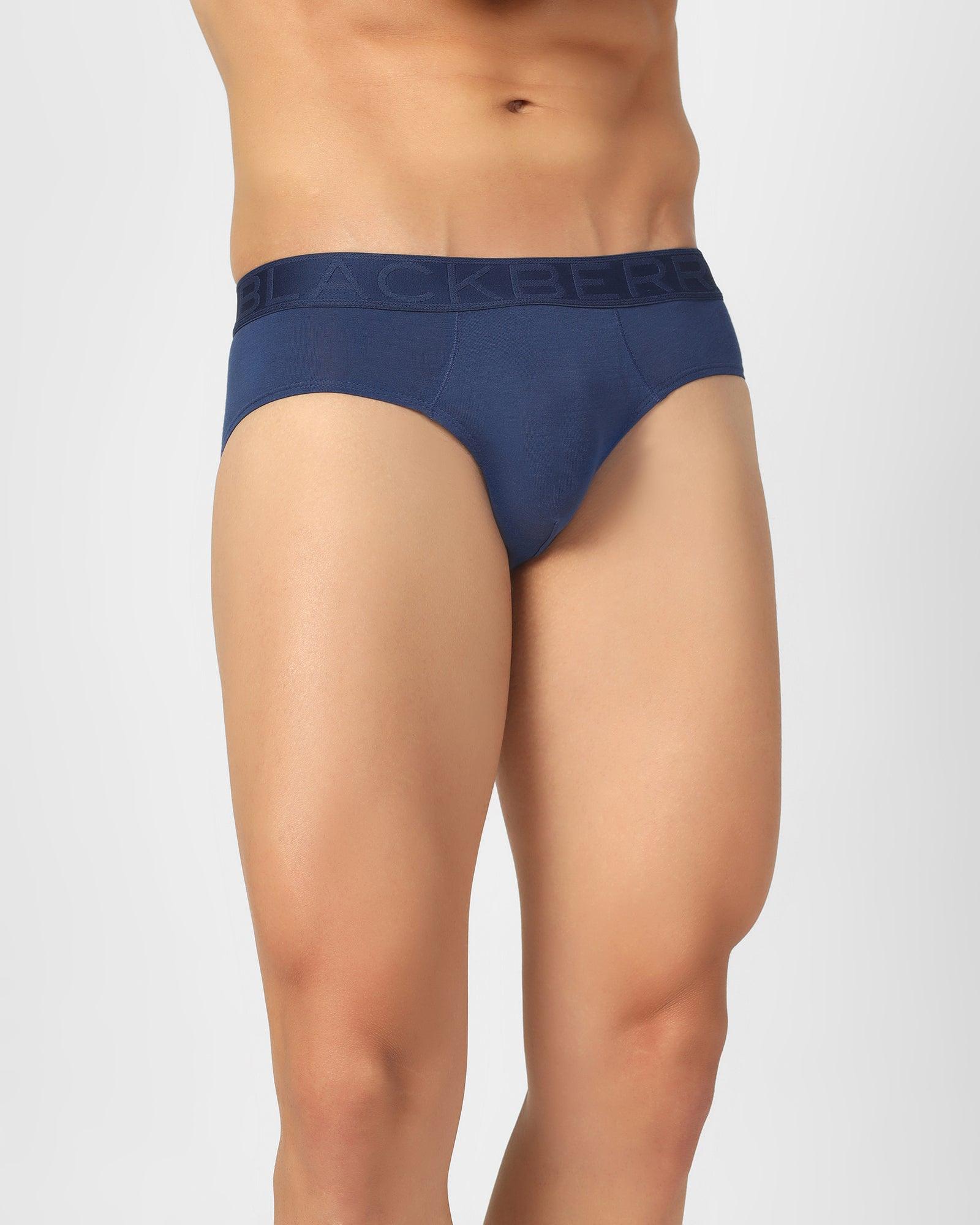 Regular Fit Brief In Royal Blue (Russel) - Blackberrys