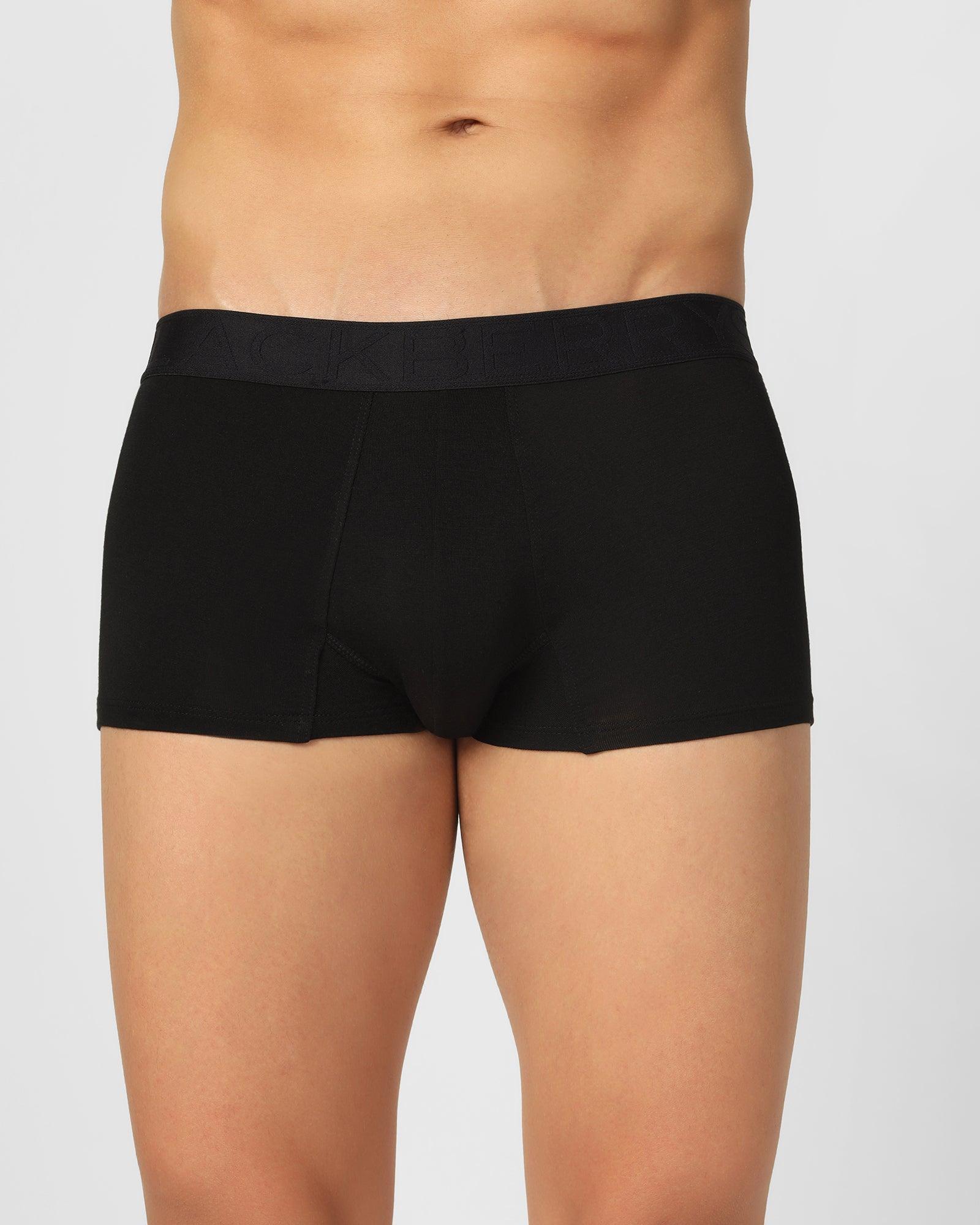 Regular Fit Trunk In Black (Roman) - Blackberrys