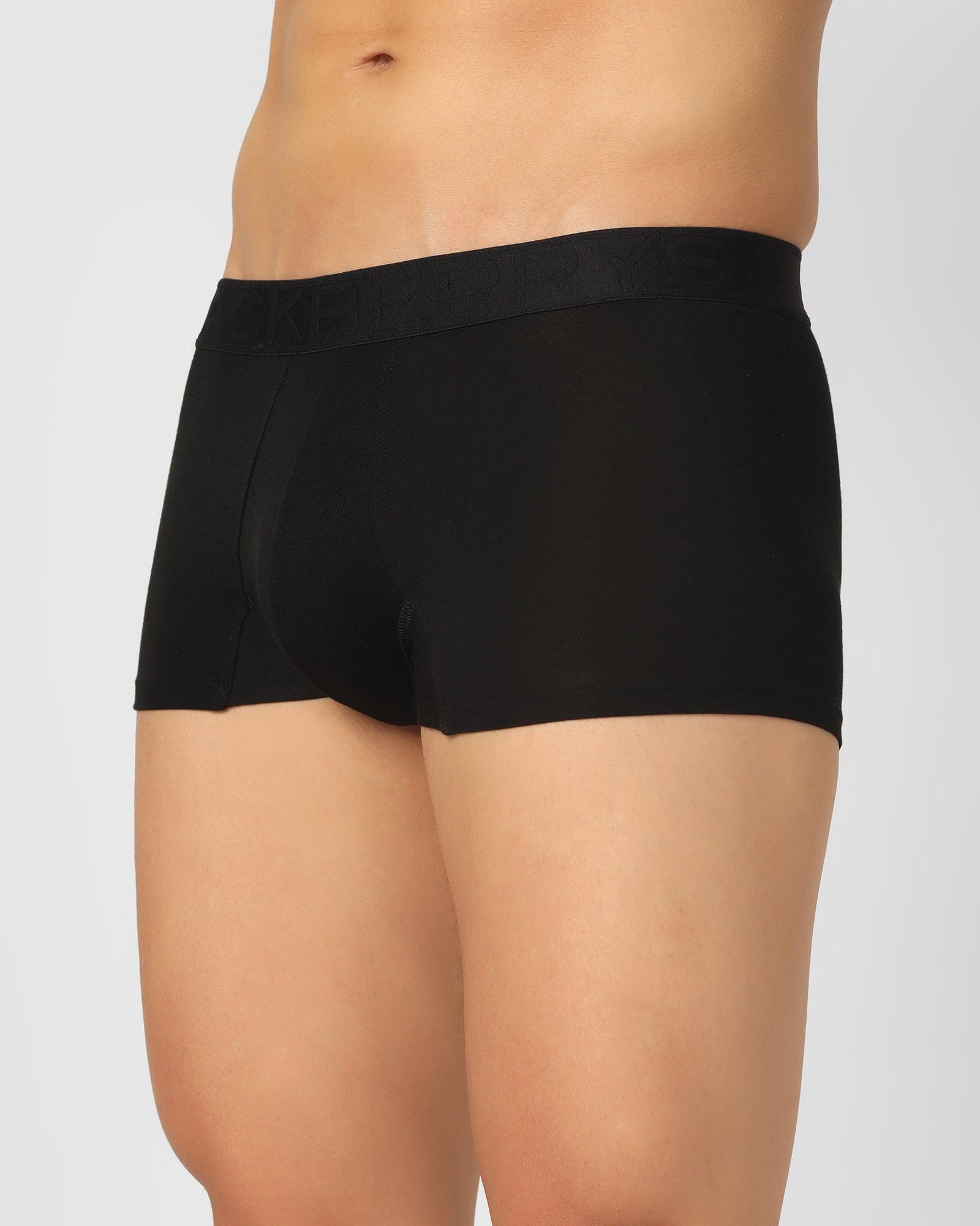 Regular Fit Trunk In Black (Roman) - Blackberrys