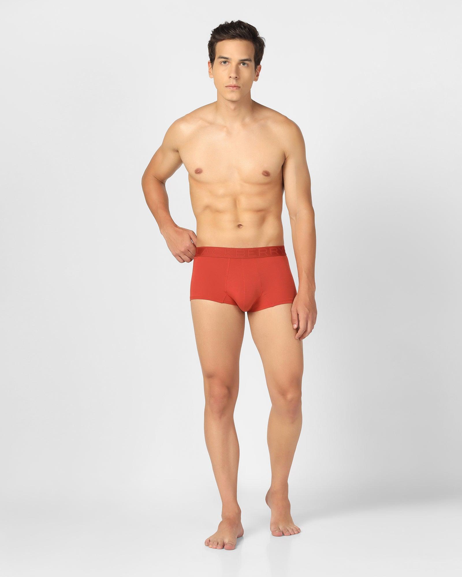 Regular Fit Trunk In Red Orange (Roman) - Blackberrys
