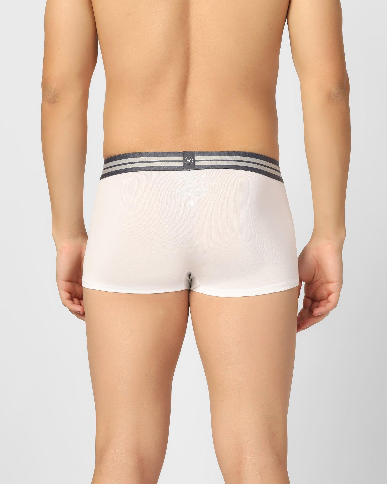 Regular Fit Trunk In White (New Bofi) - Blackberrys