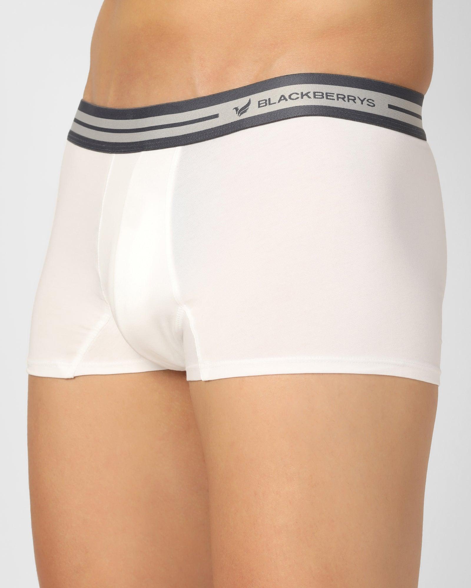 Regular Fit Trunk In White (New Bofi) - Blackberrys