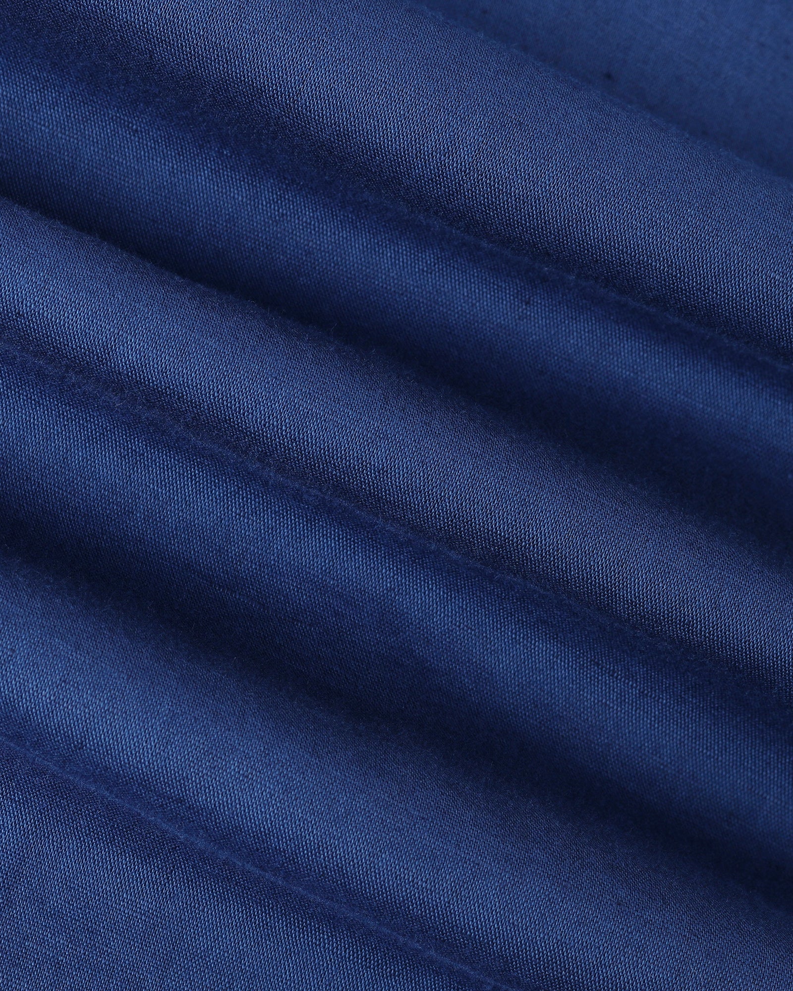 Royal Blue Linen Solid Shirt - Cleo