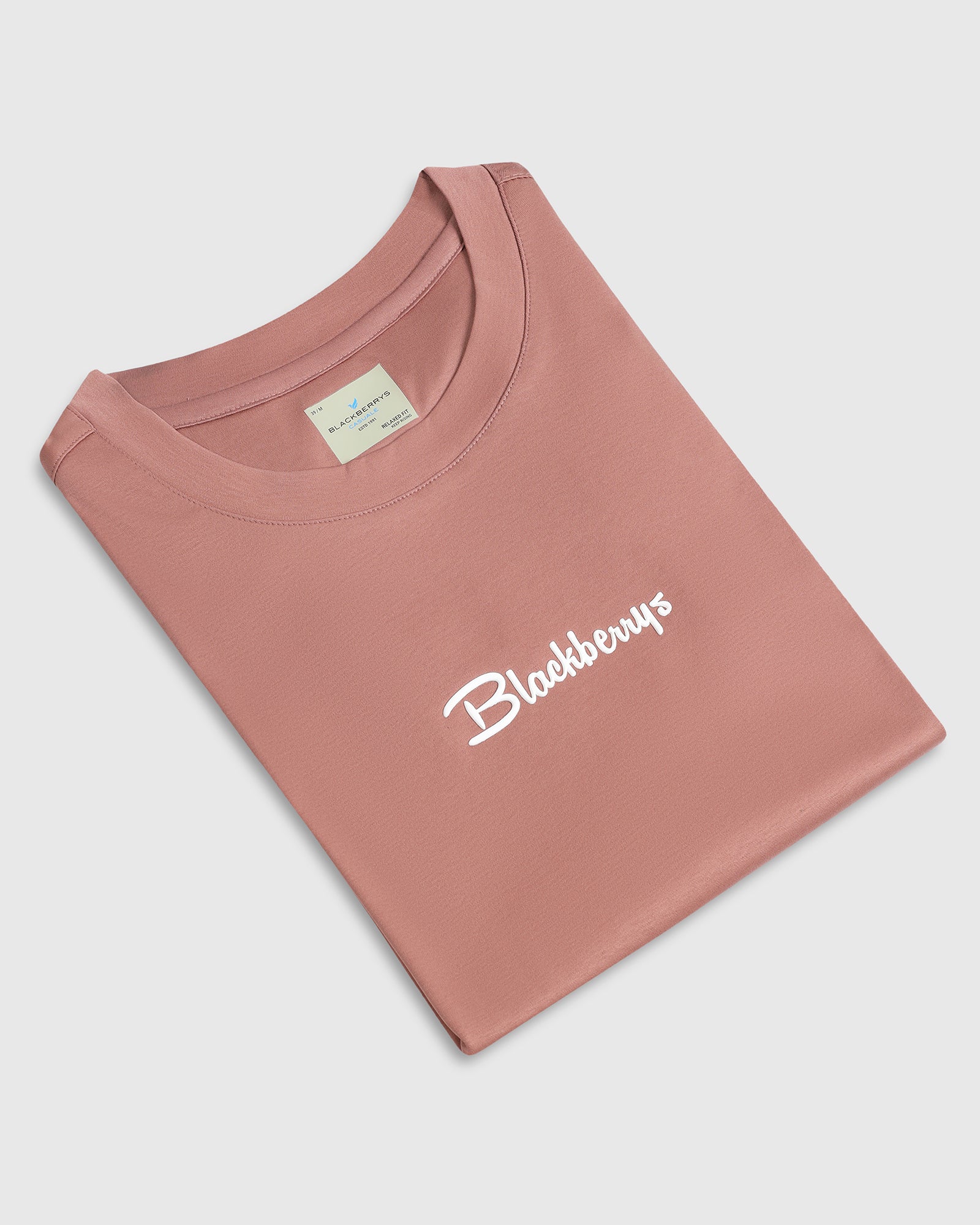 Rust Crew Neck Solid T-Shirt - Toss