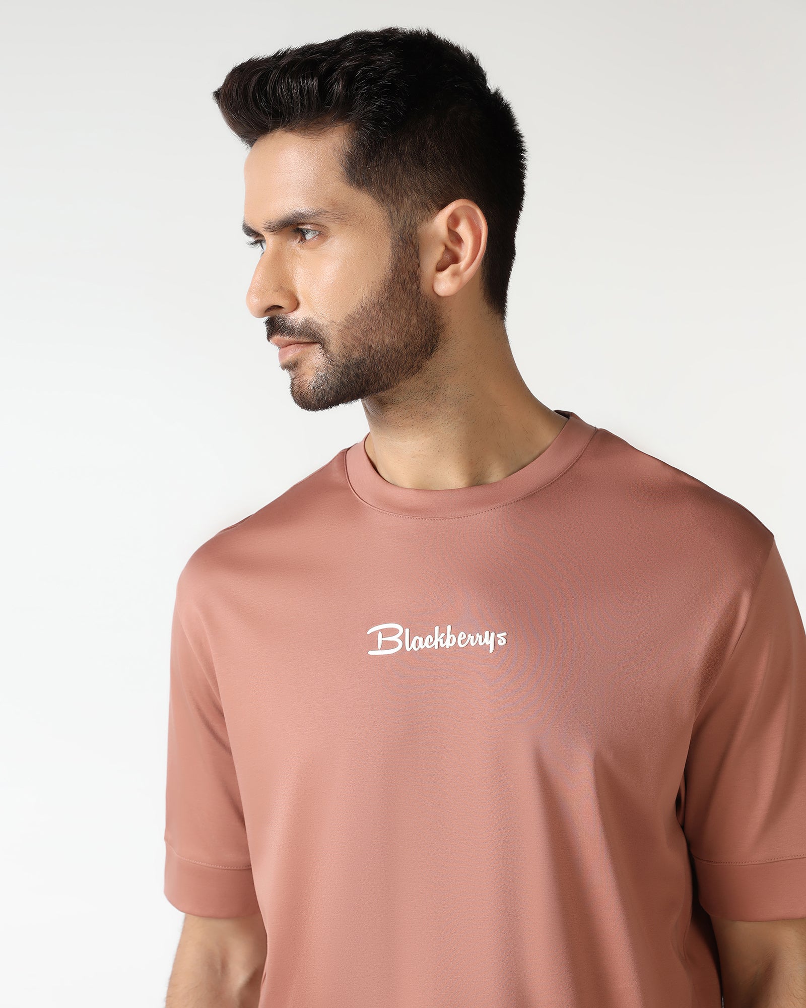 Rust Crew Neck Solid T-Shirt - Toss