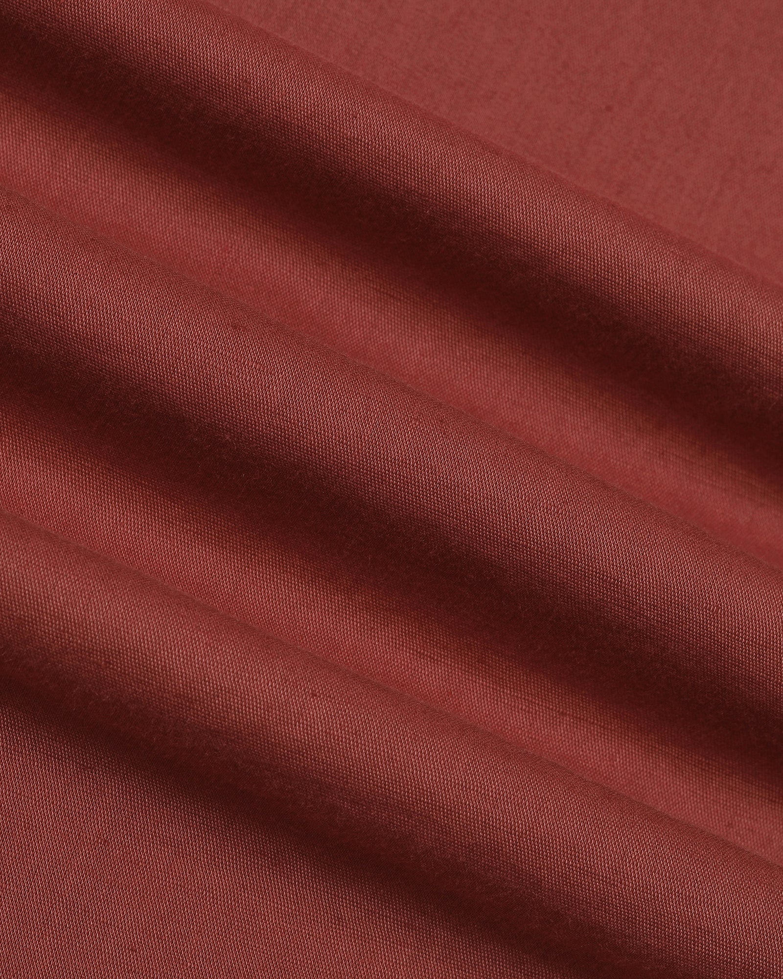 Rust Linen Solid Shirt - Cleo