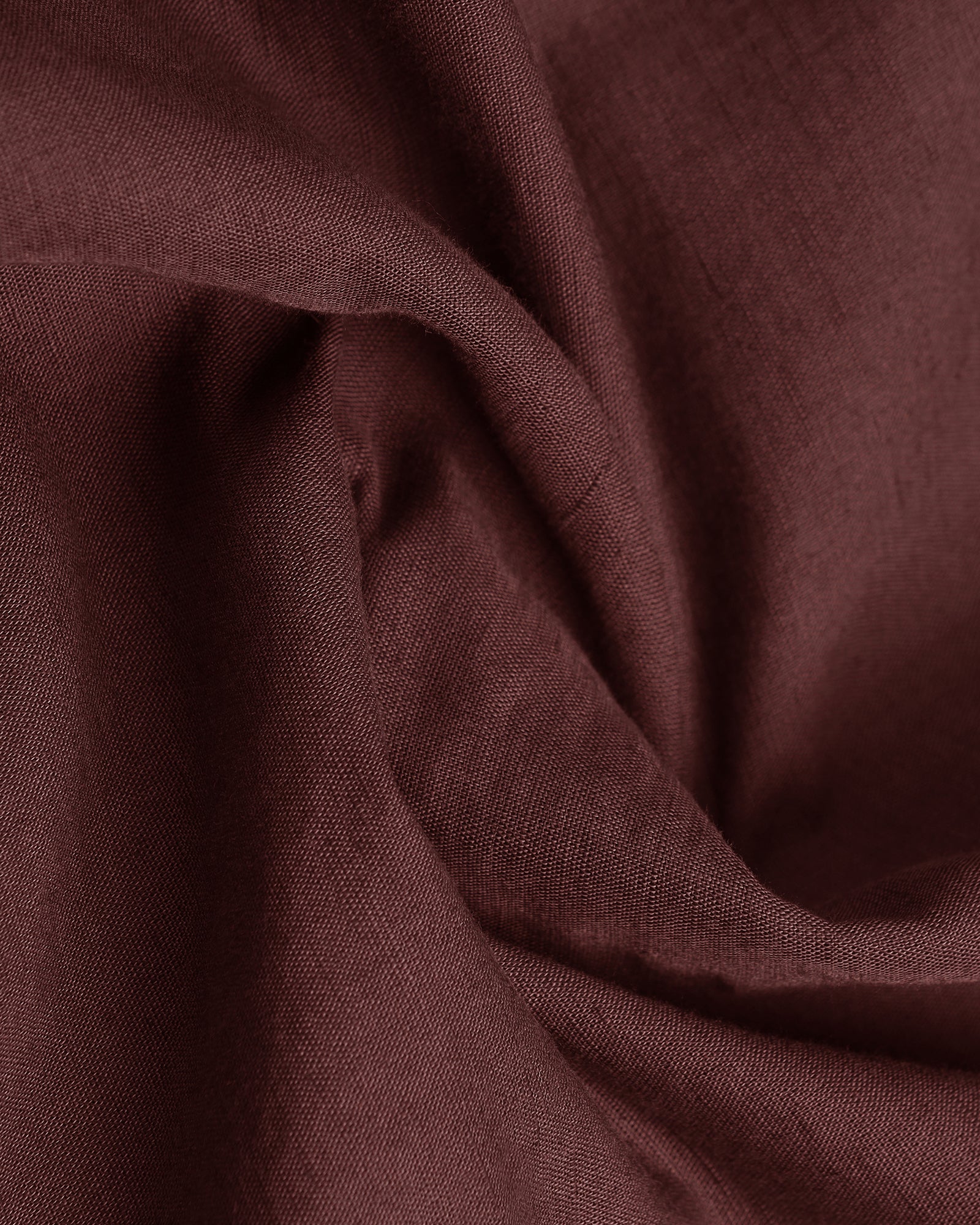 Rust Linen Solid Shirt - Salmon