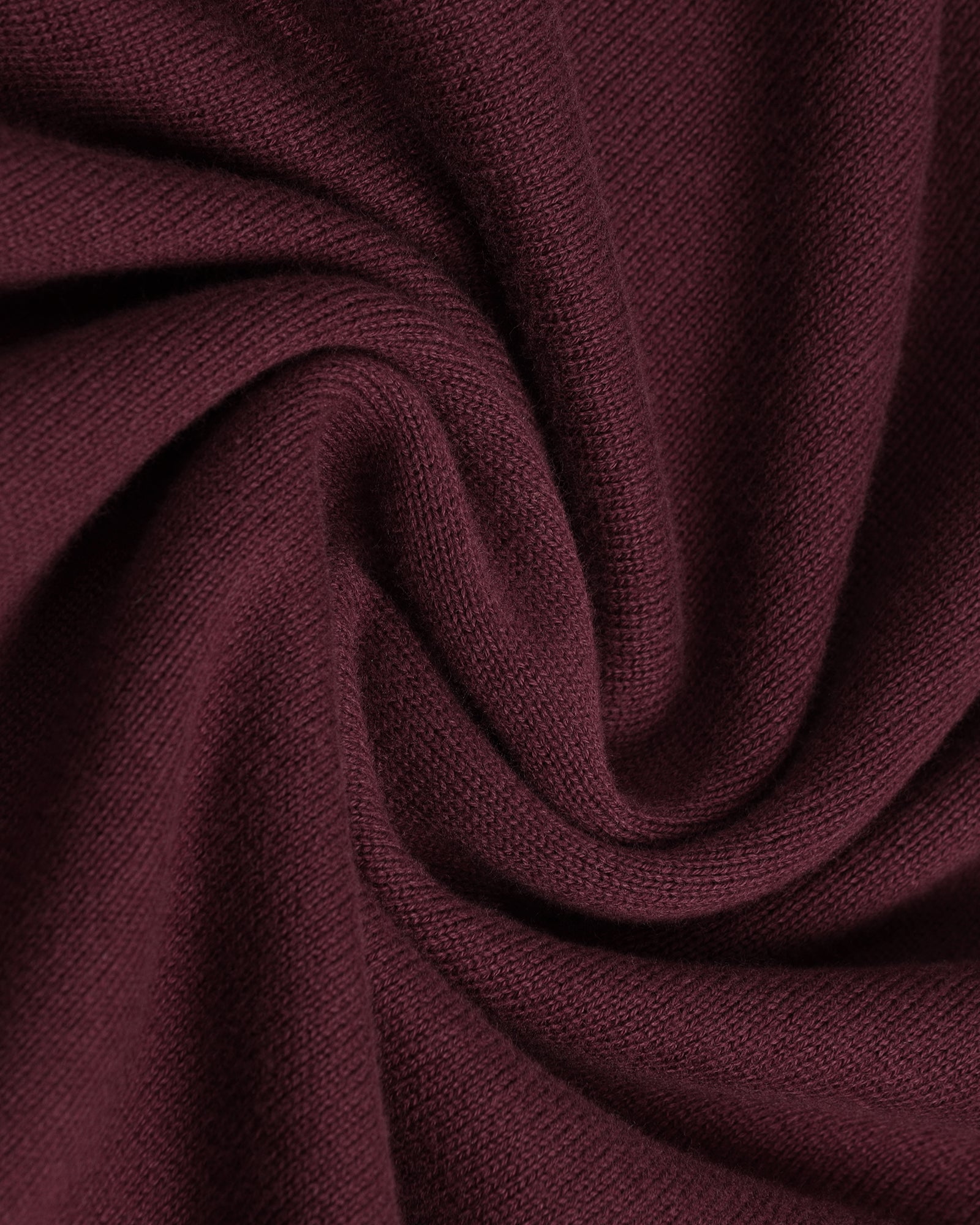 Rust Polo Neck Textured Sweater - Joshua