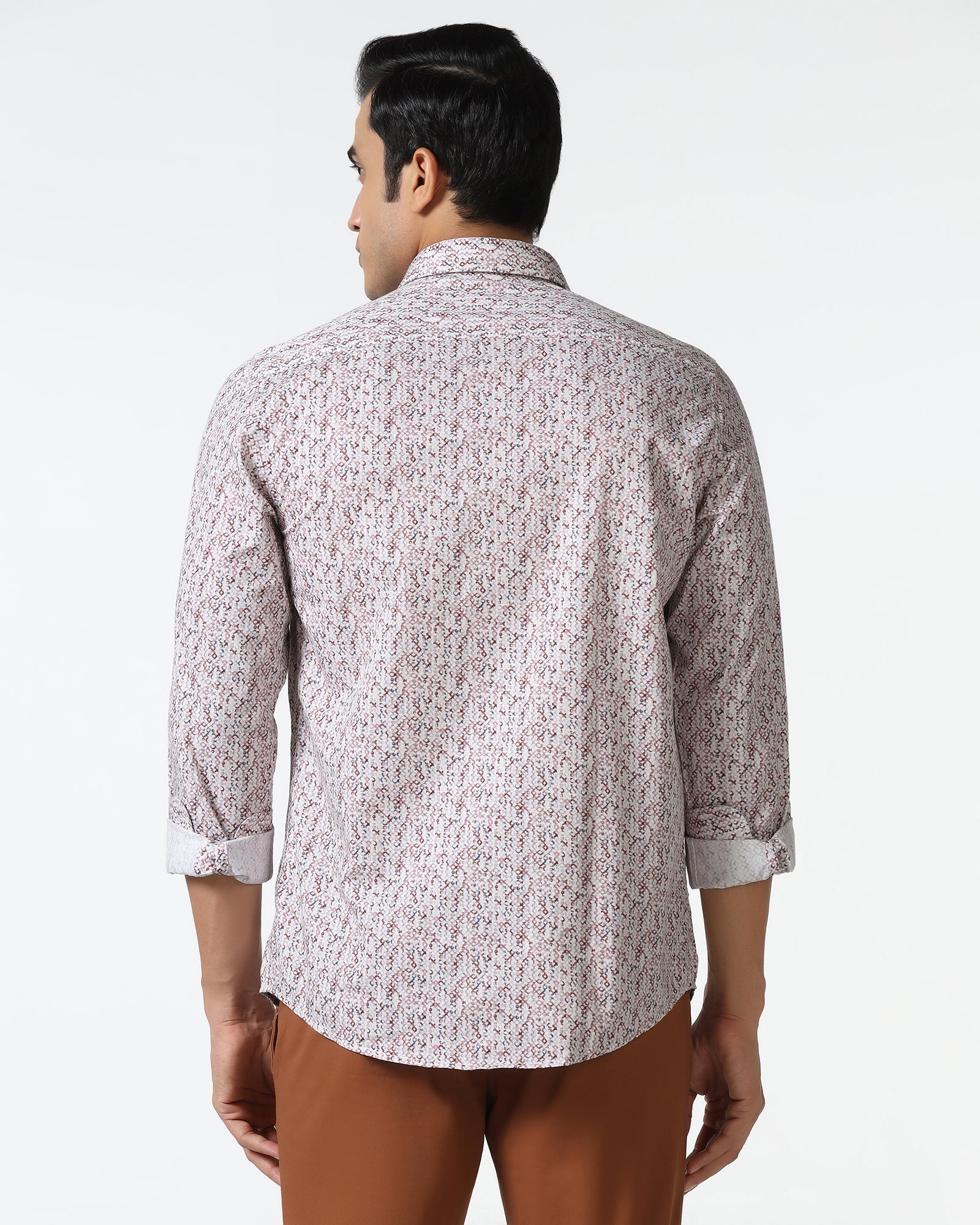 Rust Printed Shirt - Emeric