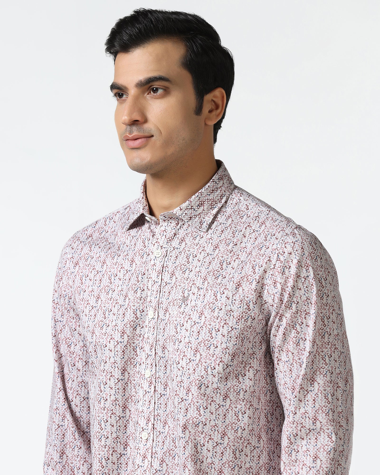 Rust Printed Shirt - Emeric