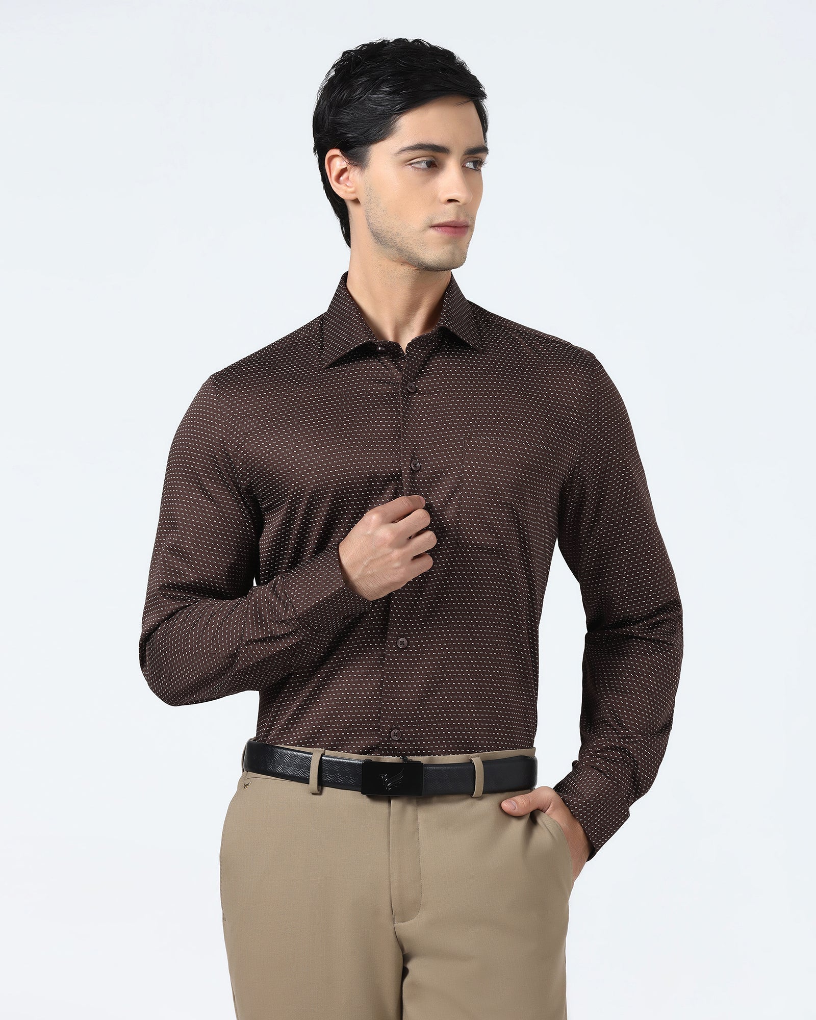 Rust Printed Shirt - Rapid