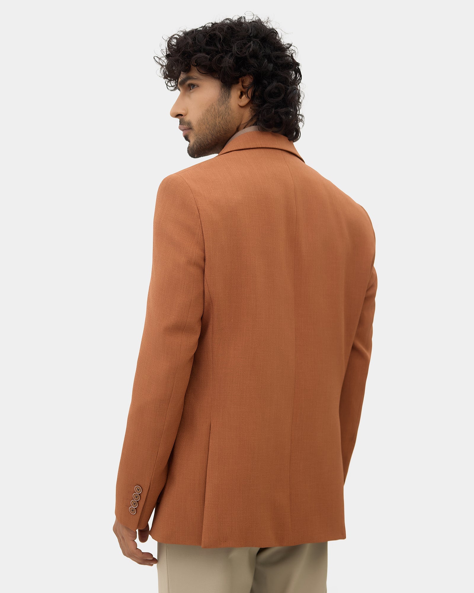 Rust Solid Blazer - Rafferty