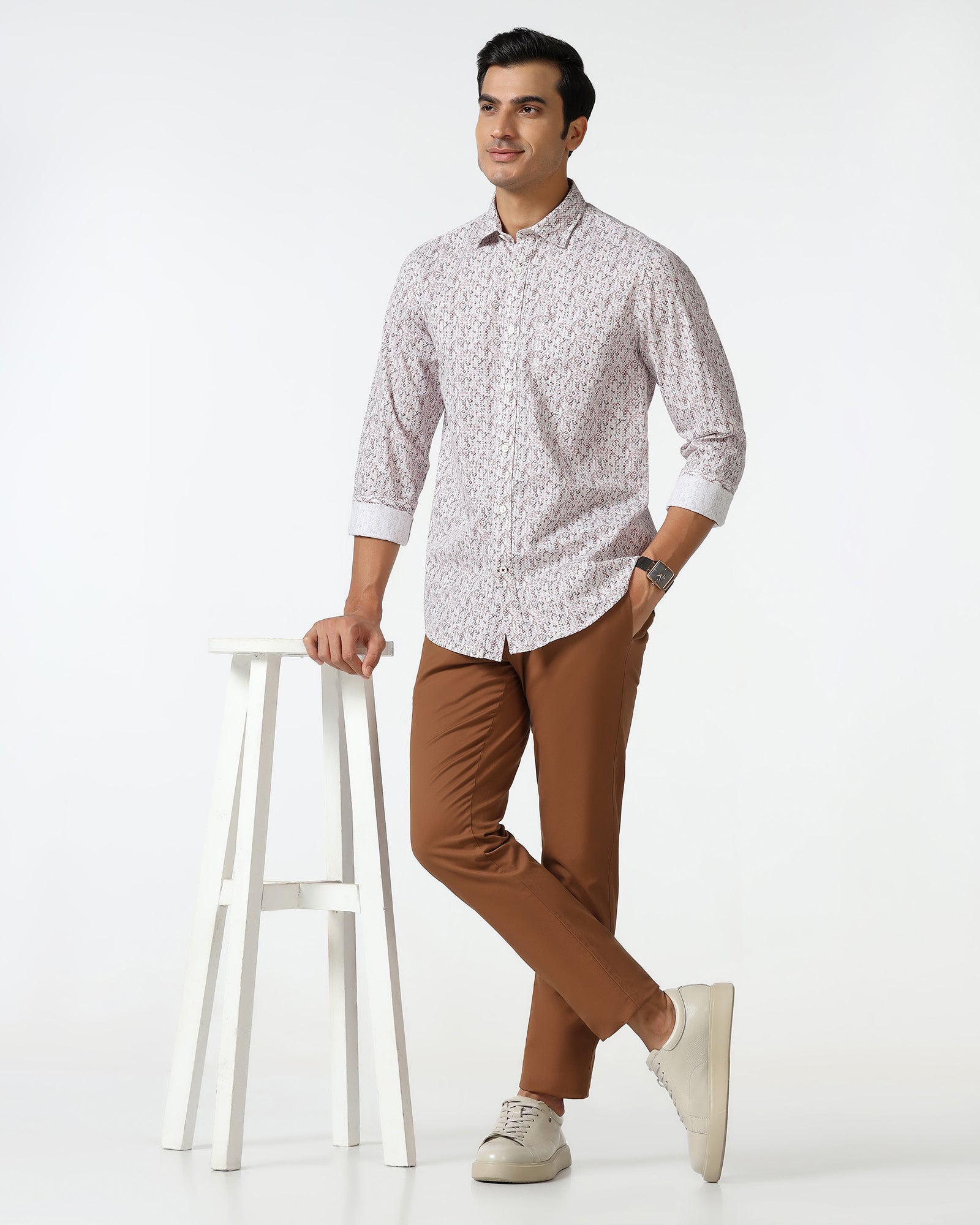 Rust Solid Khakis - Mario