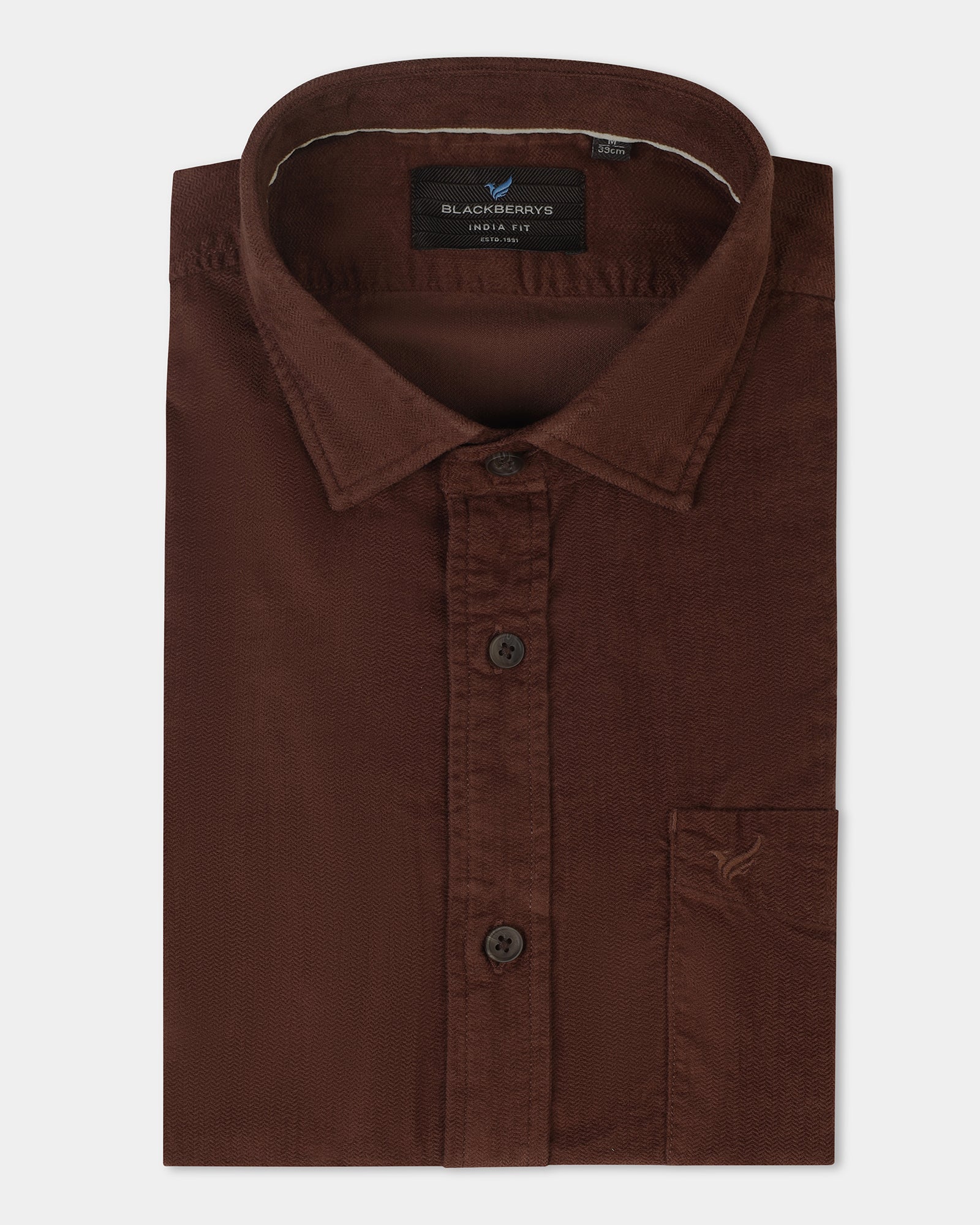 Rust Solid Shirt - Tevez