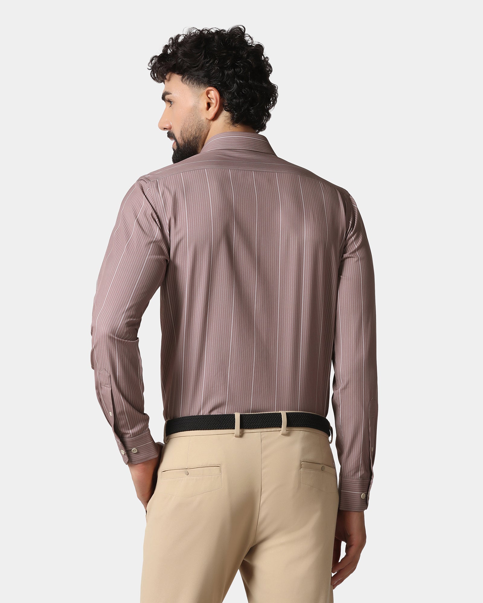 Rust Techpro Stripe Shirt - Grill
