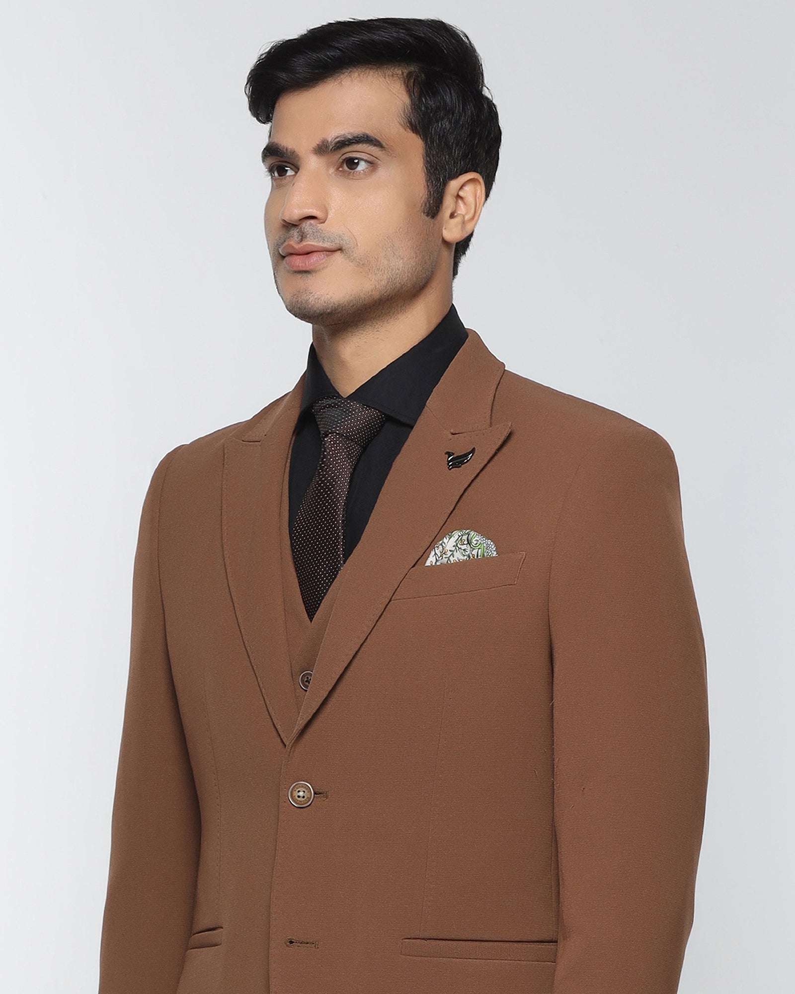 Rust Three Piece Solid Suit - Kover