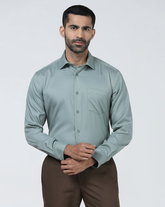 Sage Green Non Iron Textured Shirt - Erik