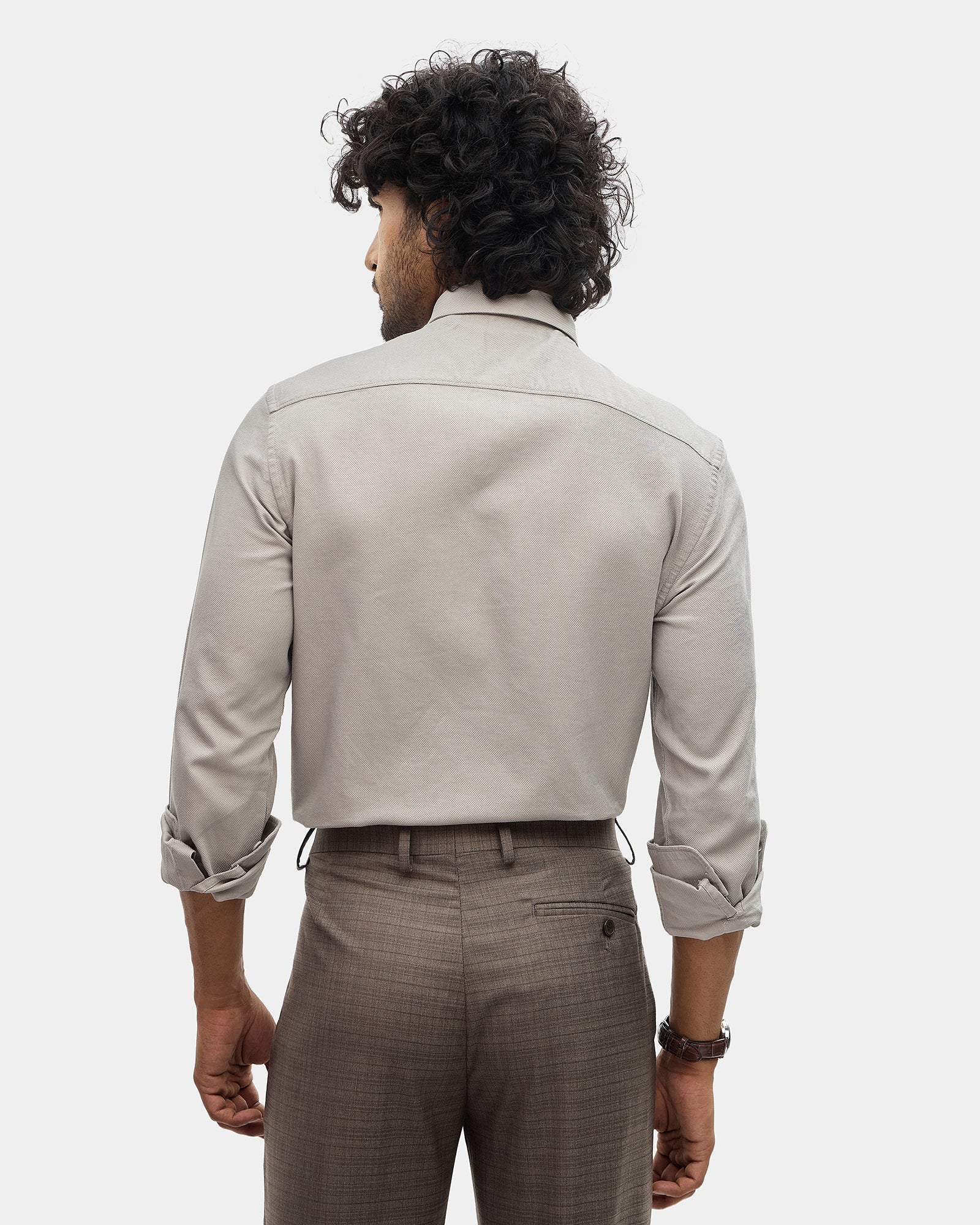 Sage Green Textured Shirt - Caty